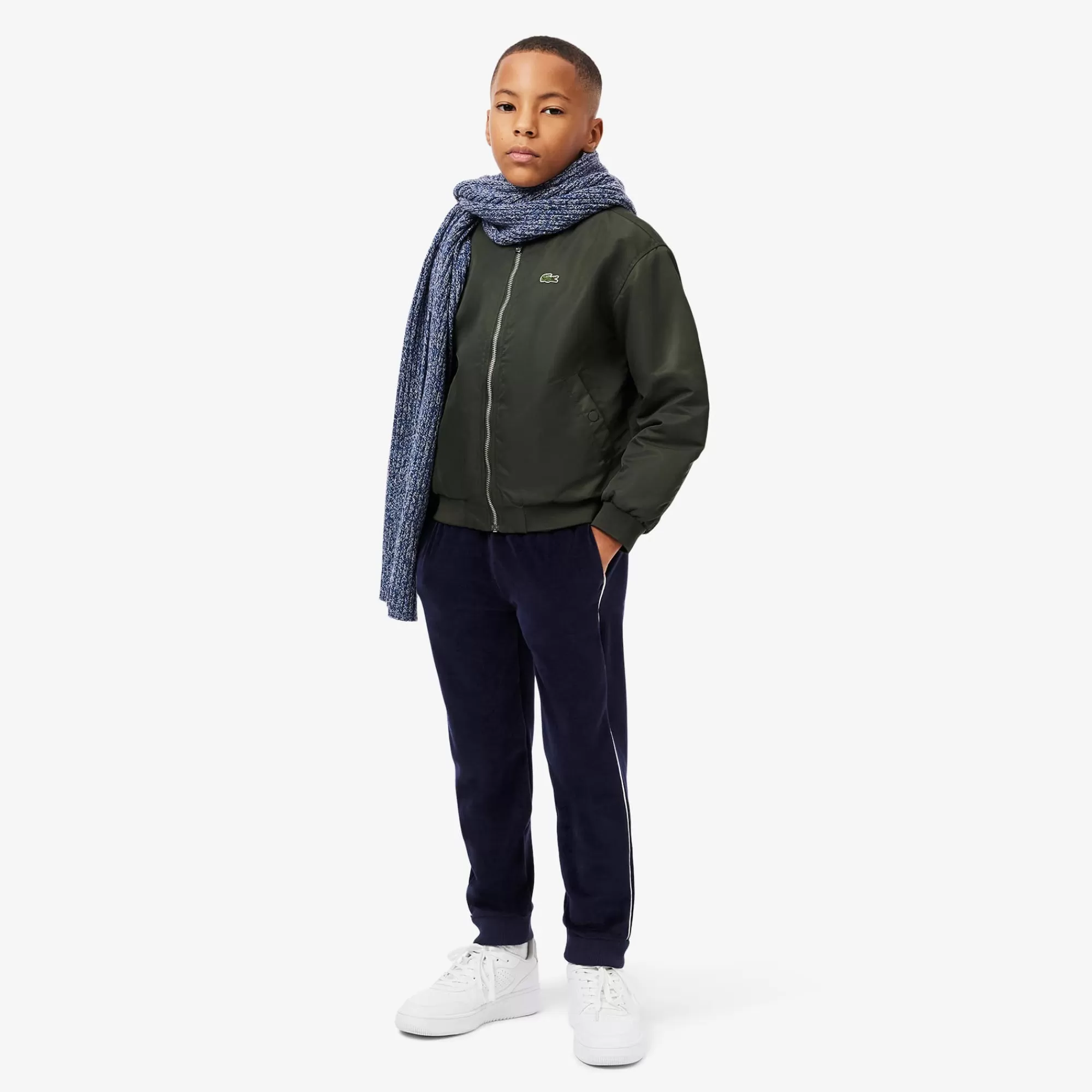 Crianças LACOSTE Moda Menina | Moda Menino^Blusão Bomber Colorblock em Nylon