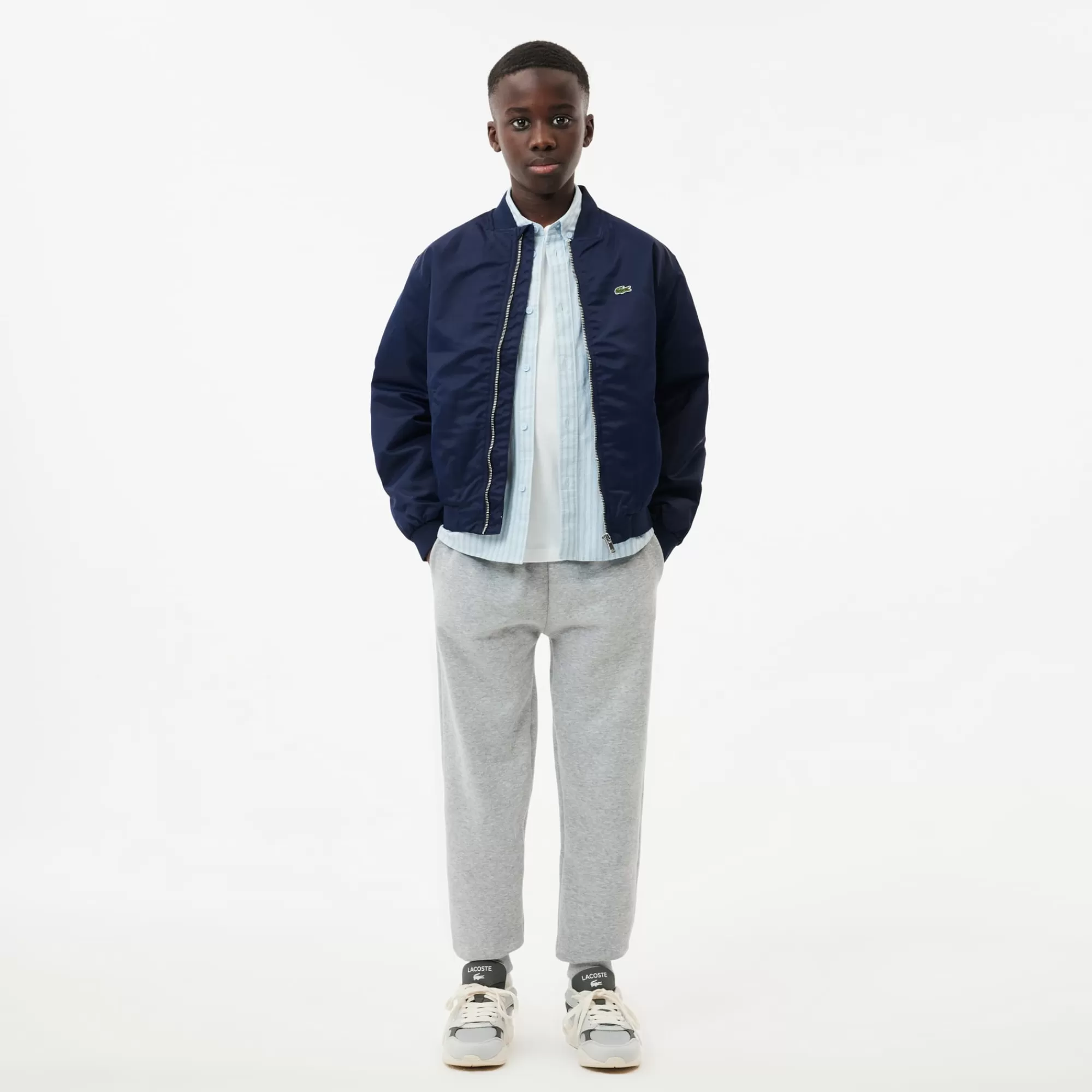 Crianças LACOSTE Moda Menino | Moda Menina^Blusão Bomber Colorblock em Nylon