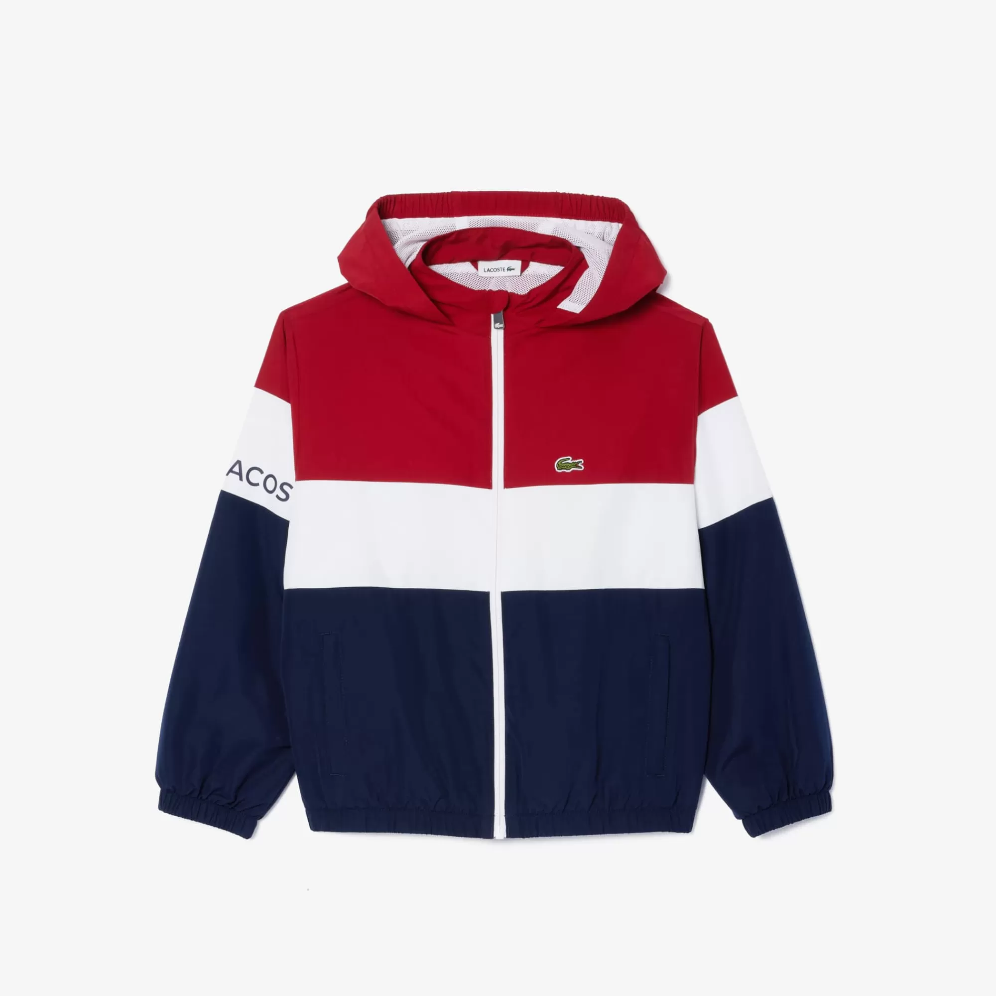 Crianças LACOSTE Moda Menina | Moda Menina^Blusão Colorblock com Fecho e Capuz