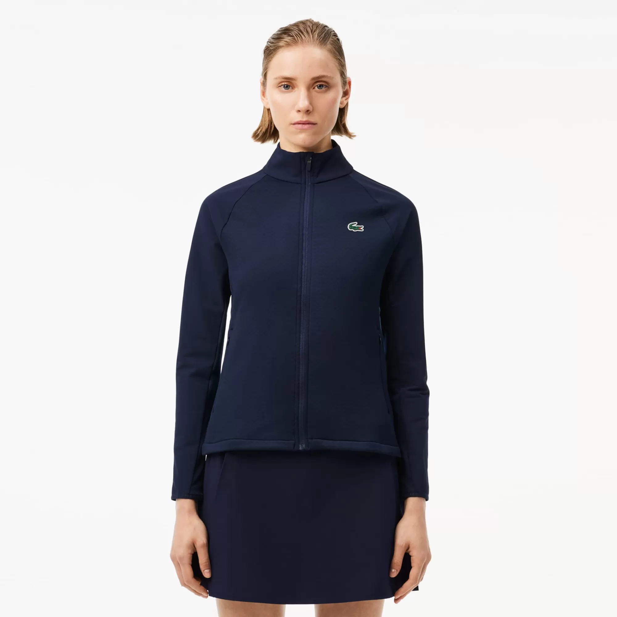 MULHER LACOSTE Roupa Deportiva Mulher | Blusões & Casacos^Blusão de Golf com Fecho Slim Fit