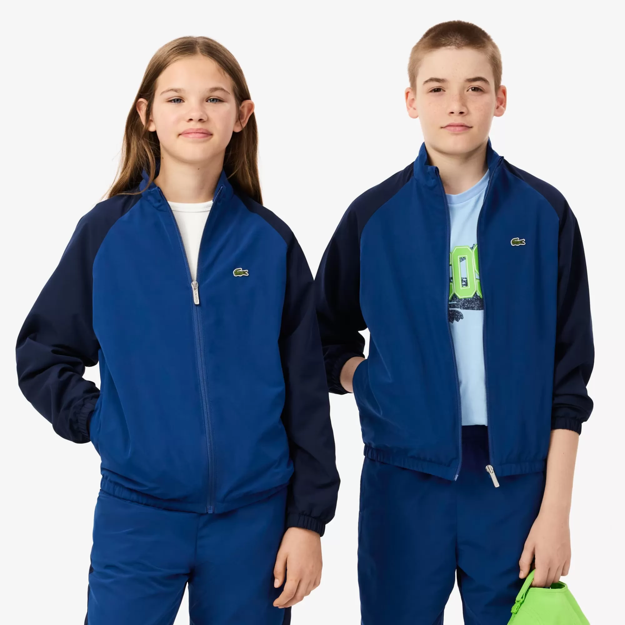Crianças LACOSTE Moda Menina | Moda Menino^Blusão de Treino em Colorblock