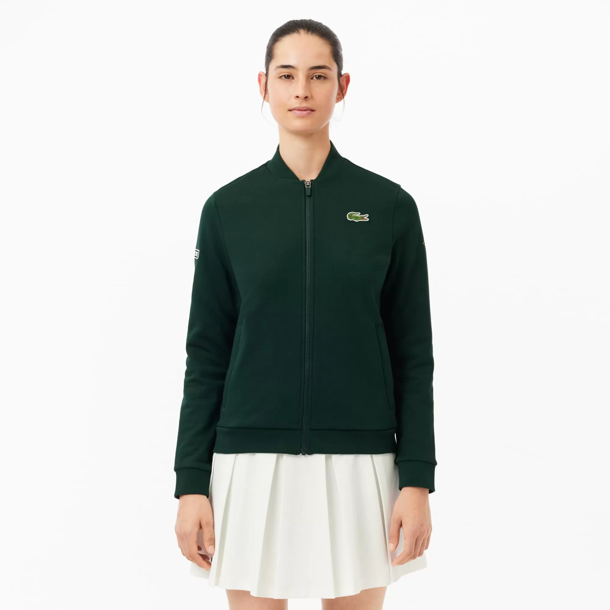 MULHER LACOSTE Ténis | Sweatshirts^Blusão Edição Mutua Madrid Open com Fecho