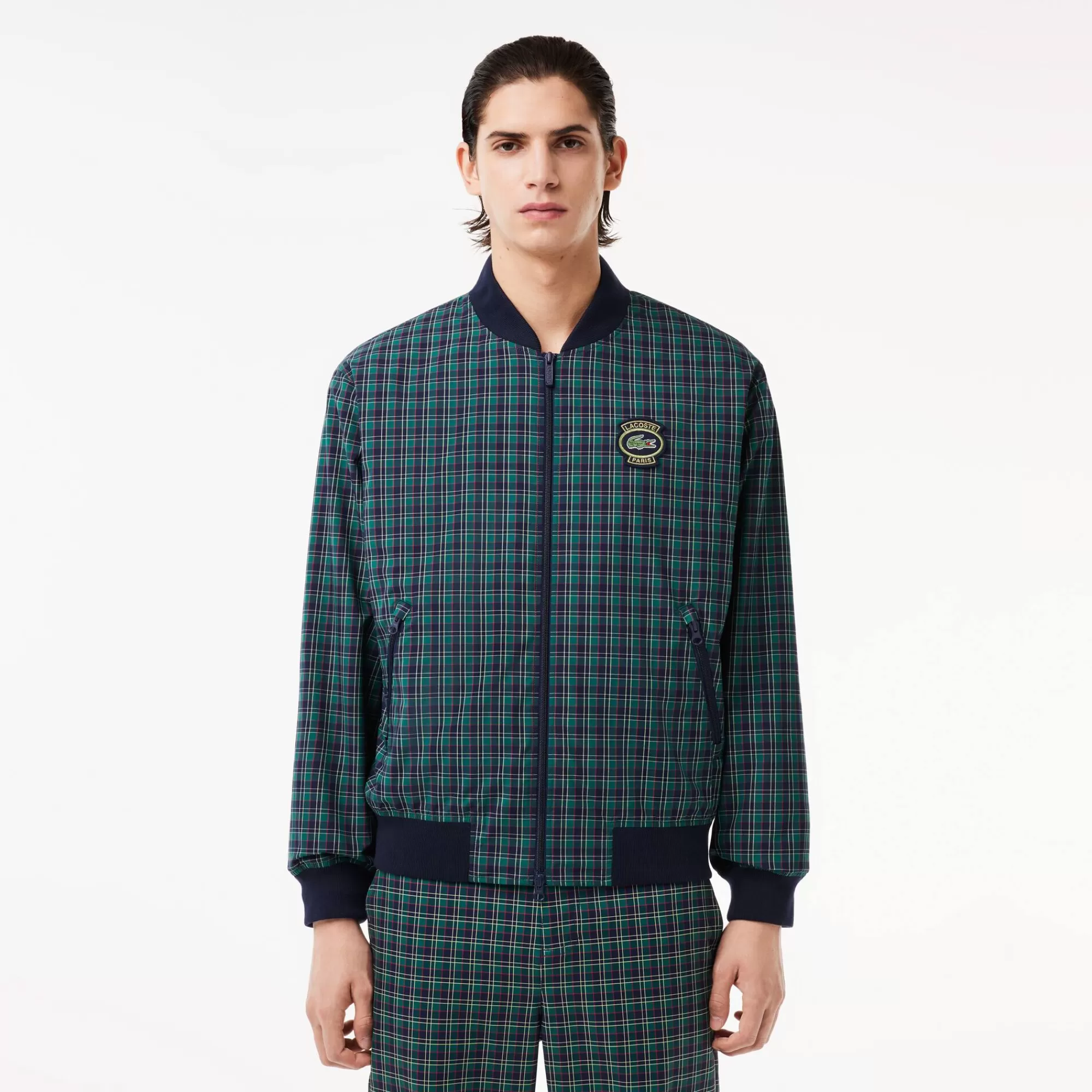 LACOSTE Blusões & Casacos^Blusão Harrington Axadrezado Impermeável