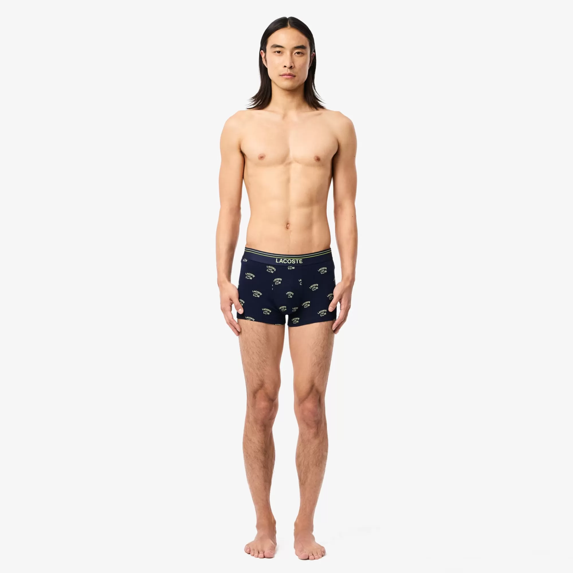 LACOSTE Roupa Interior | Roupa Interior & Roupa De Casa^Boxers de Algodão Elástico com Estampado em toda a Peça