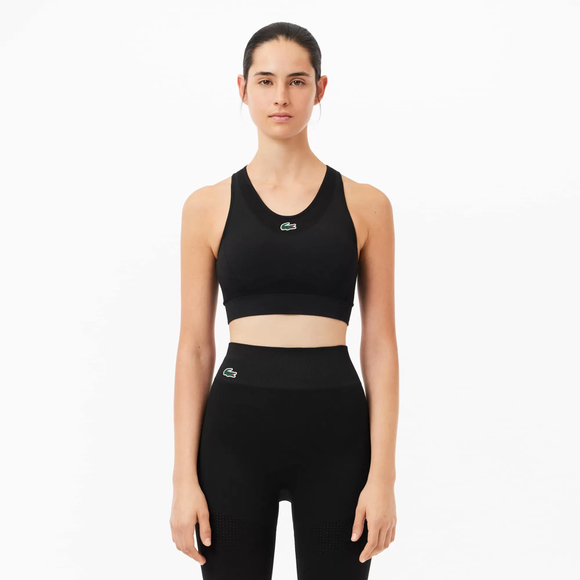 MULHER LACOSTE Ginásio & Treino | Sutiã De Desporto & Leggings^Bralette Desportivo Elástico Acolchoado Amovível