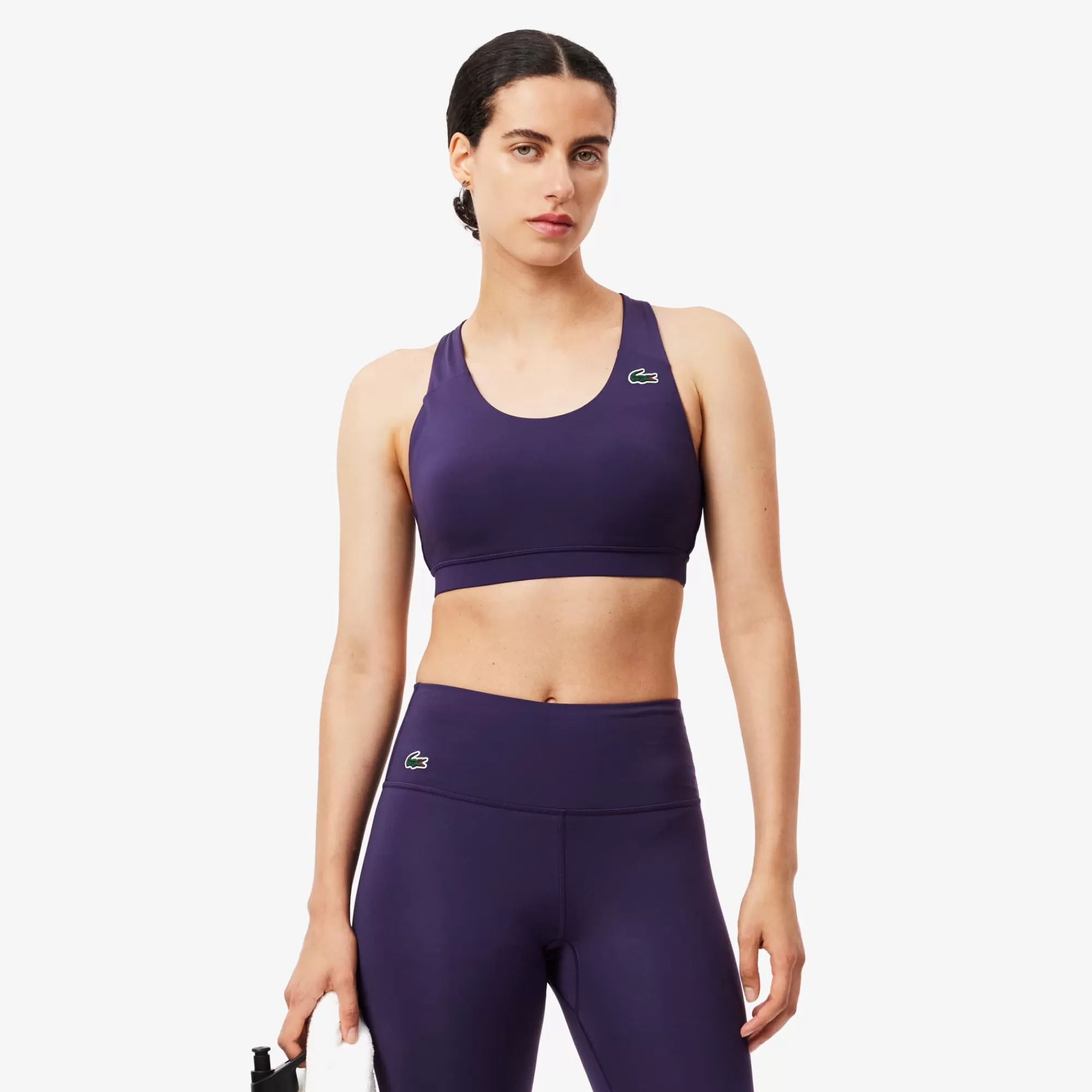 MULHER LACOSTE Ginásio & Treino | Sutiã De Desporto & Leggings^Bralette Desportivo Elástico Respirável