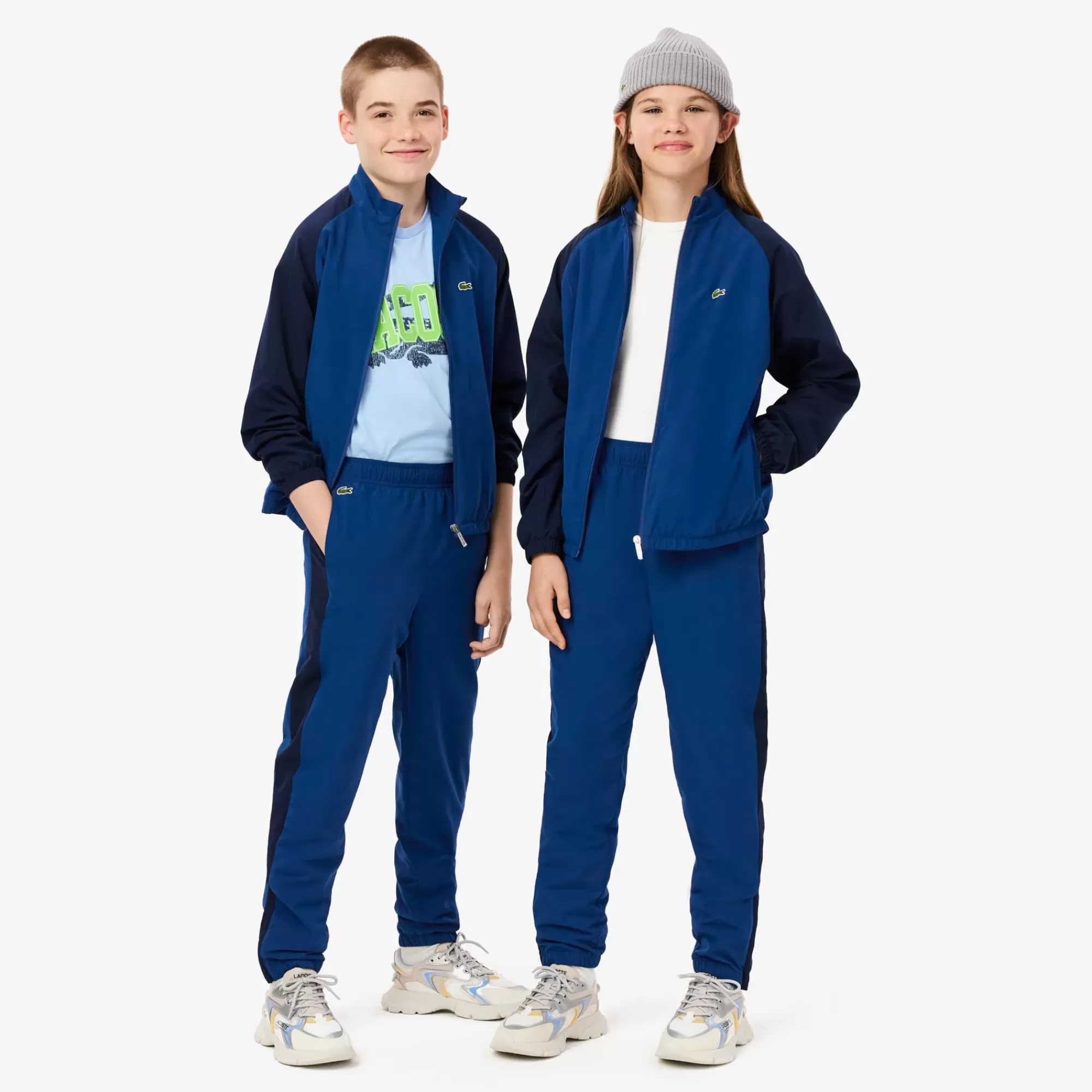 Crianças LACOSTE Moda Menina | Moda Menino^Calças de Fato de Treino Colorblock para Adolescentes