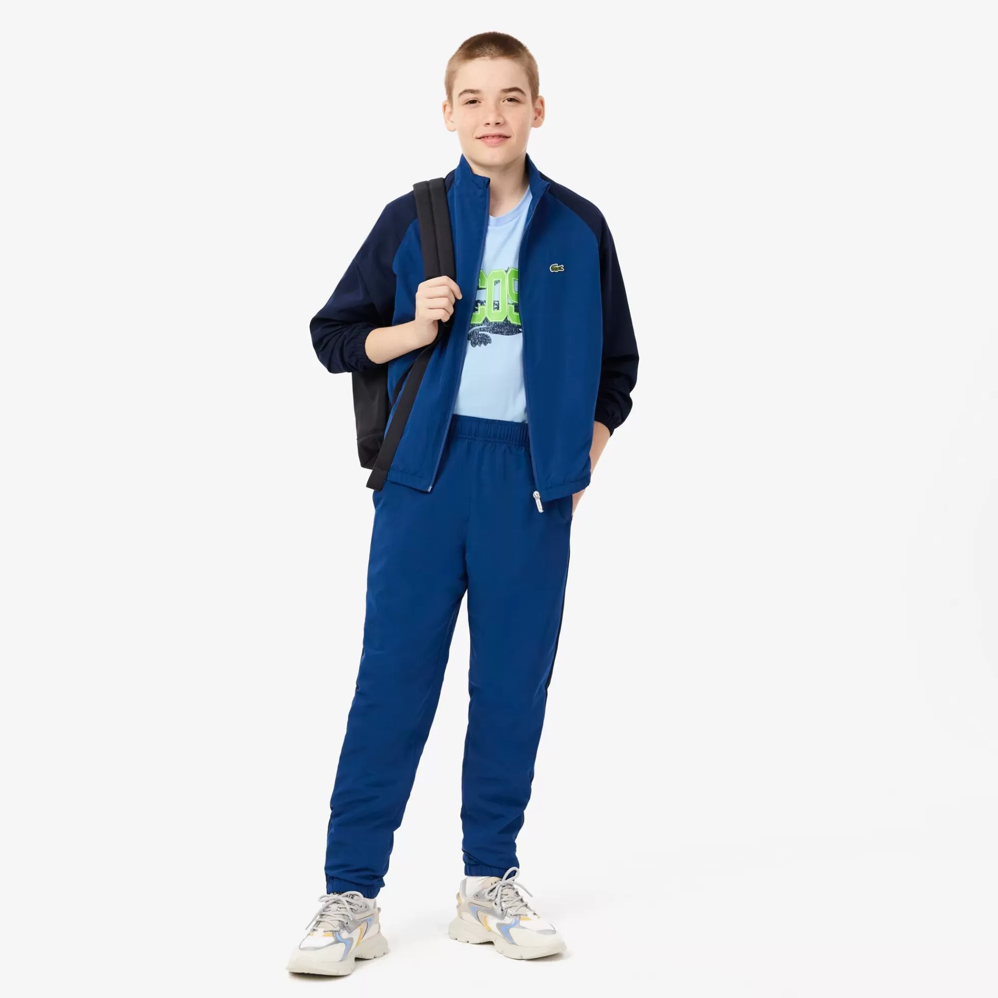 Crianças LACOSTE Moda Menina | Moda Menino^Calças de Fato de Treino Colorblock para Adolescentes