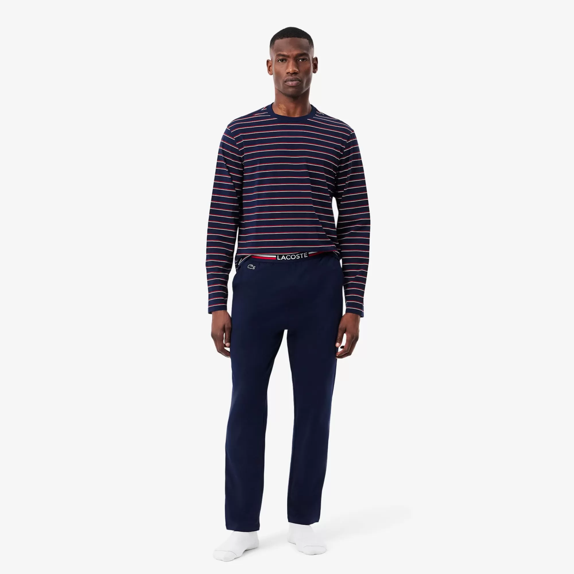 LACOSTE Roupa De Casa | Pijamas^Calças de Pijama com Cintura Tricolor