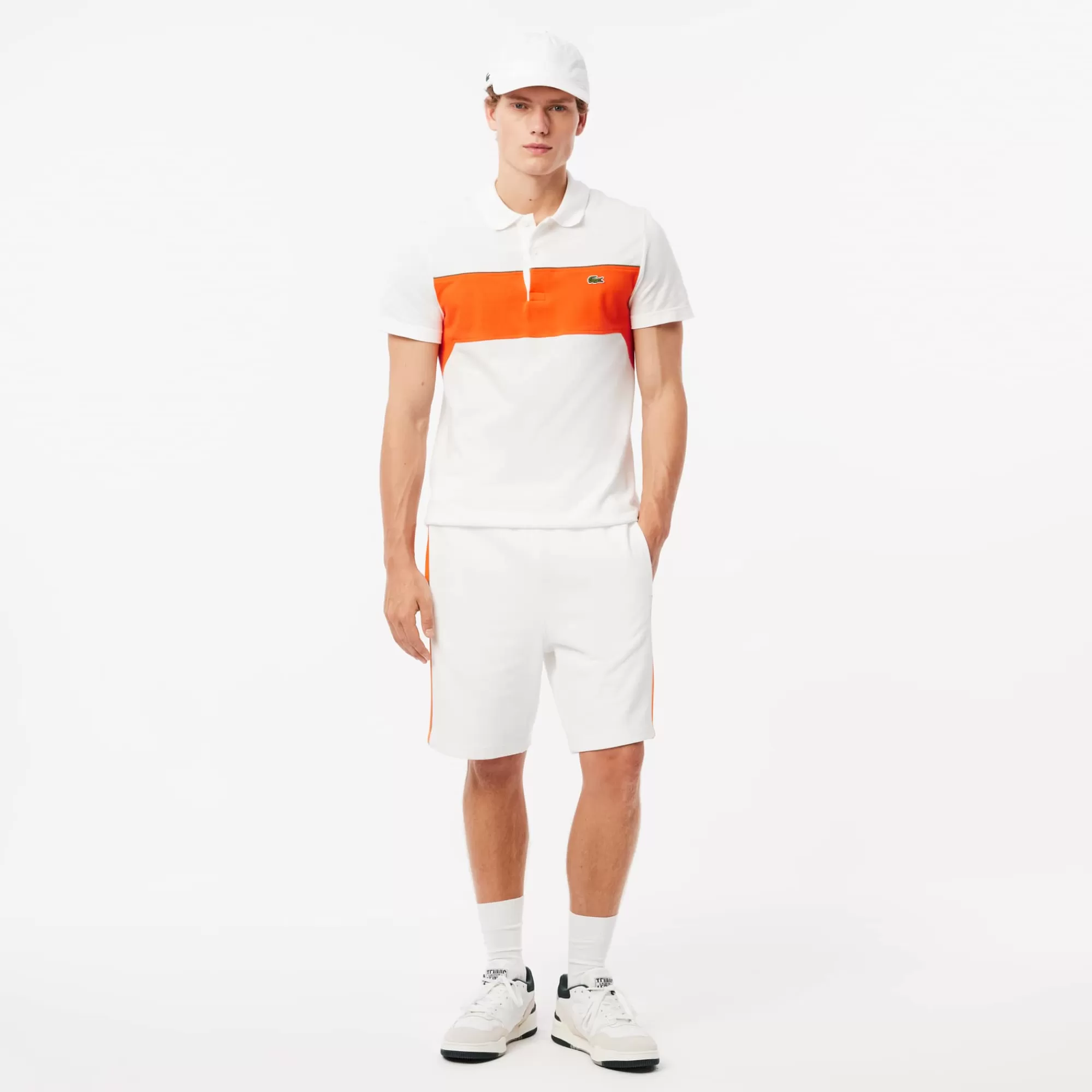 LACOSTE Calças & Calções^Calções Colorblock em Felpa Regular Fit