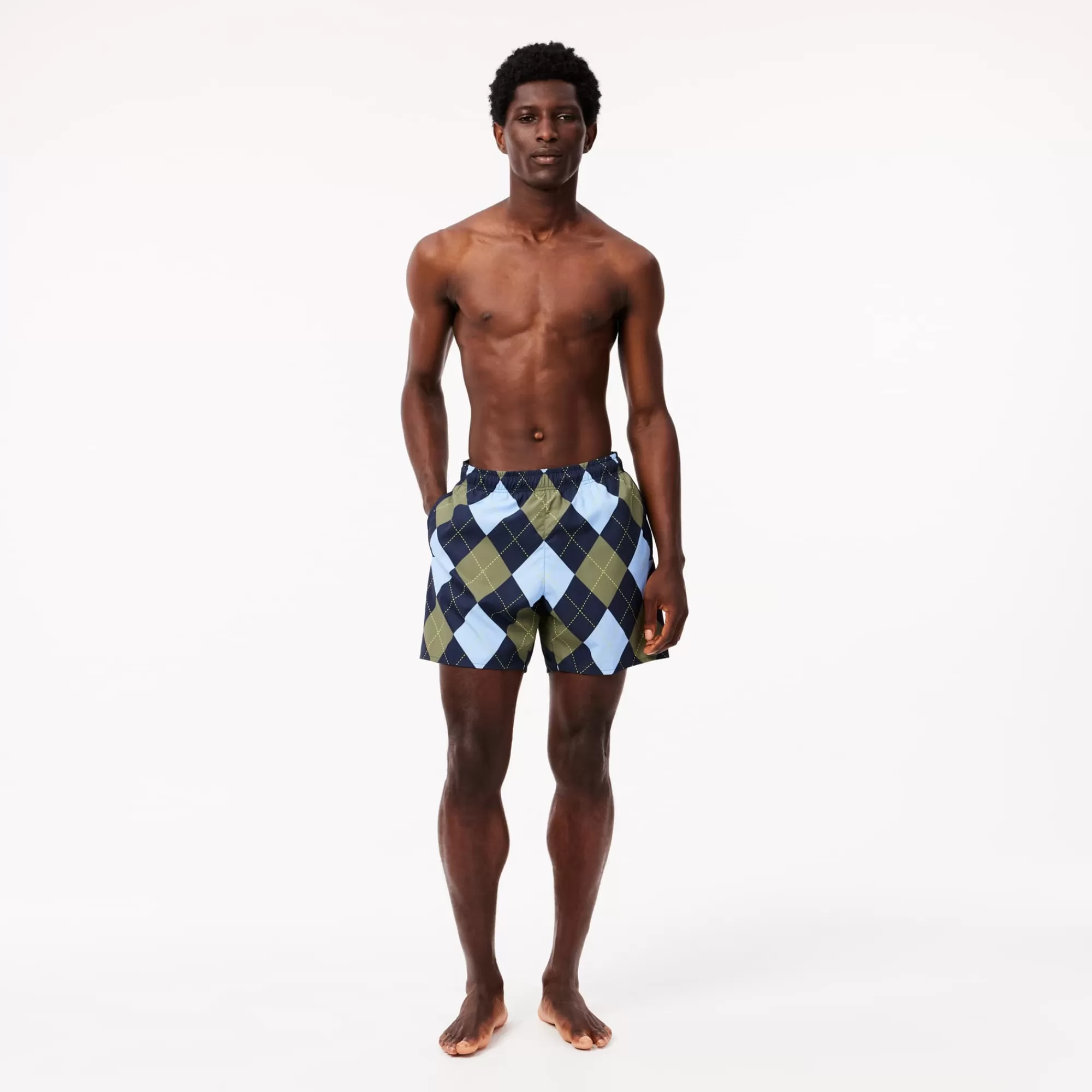 LACOSTE Roupa De Banho^Calções de Banho de Comprimento Médio e Tecnologia de Secagem Rápida