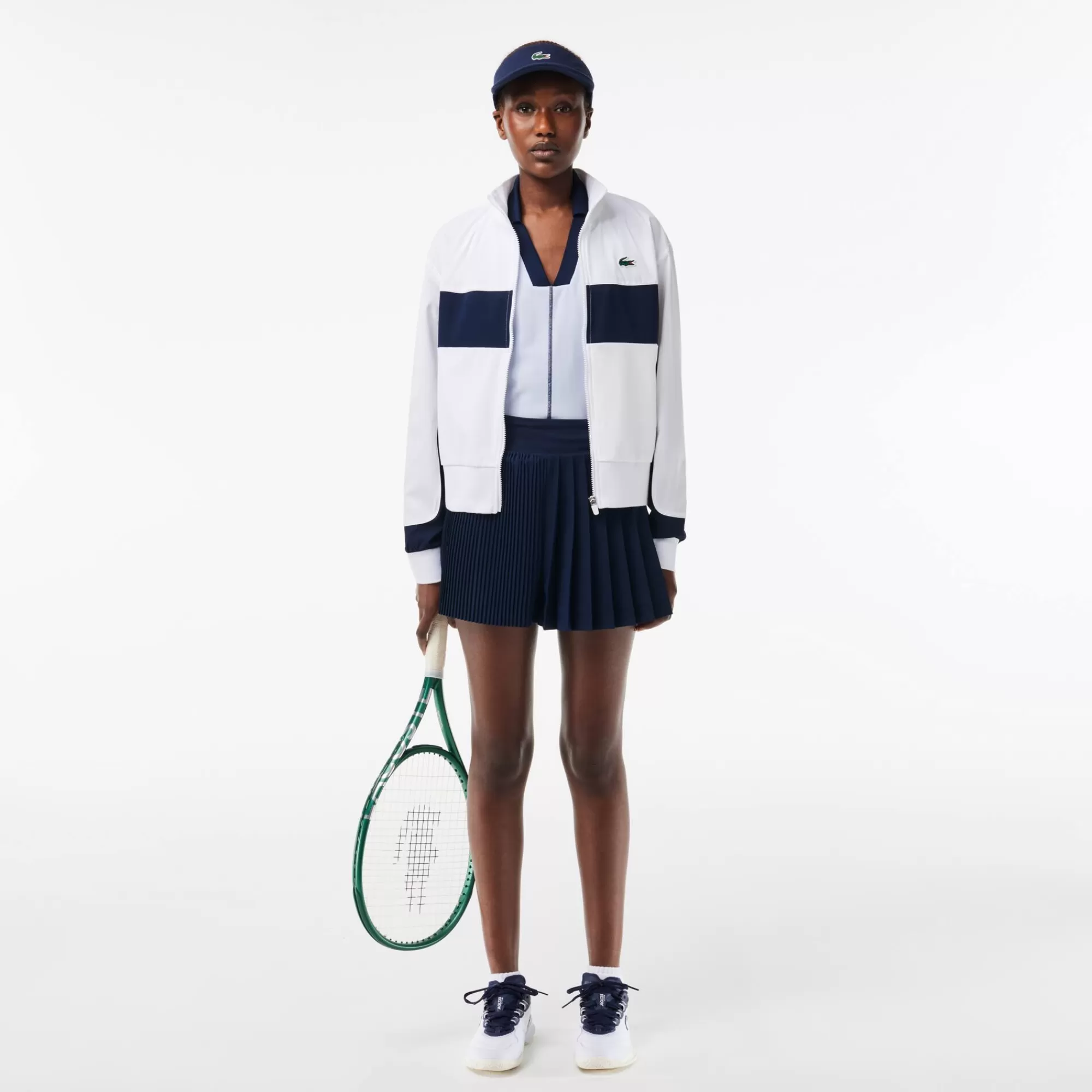 MULHER LACOSTE Ténis | Roupa Deportiva Mulher^Calções de Ténis Forrados Plissados