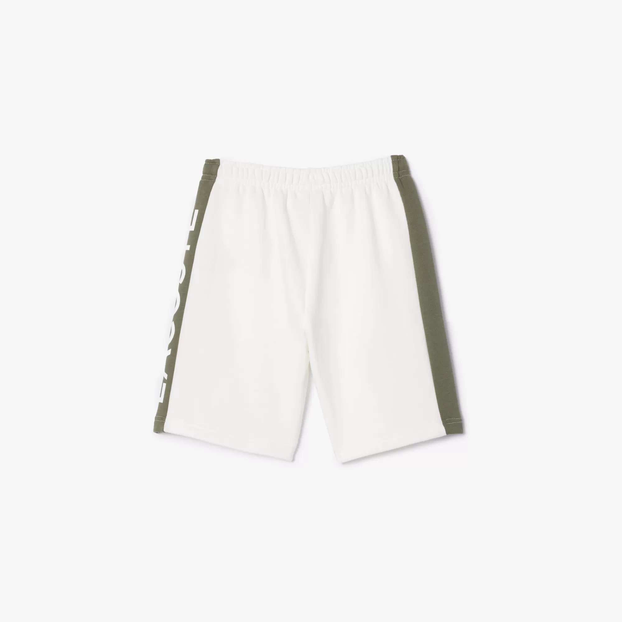 Crianças LACOSTE Moda Menina | Moda Menino^Calções em Algodão com Risca Colorida