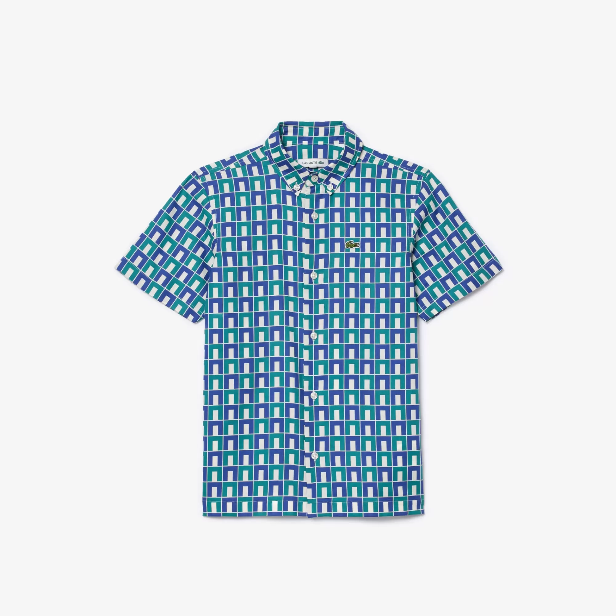 Crianças LACOSTE Moda Menino | Moda Menino^Camisa de manga curta com estampado com monograma