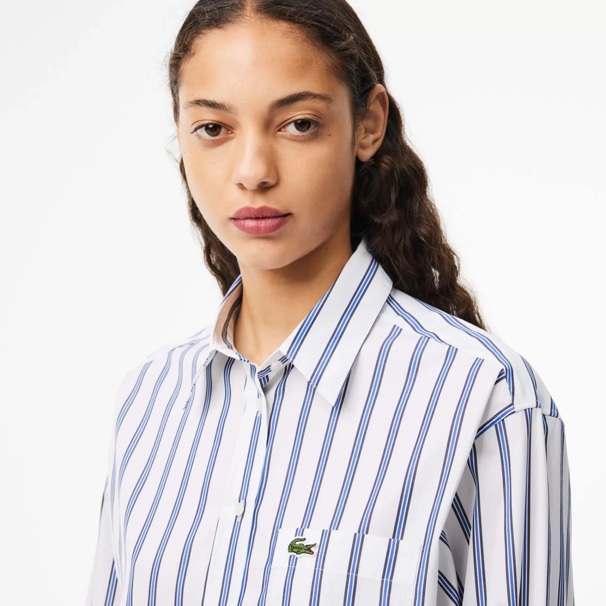 MULHER LACOSTE Camisas & Tops^Camisa em Popelina Oversize