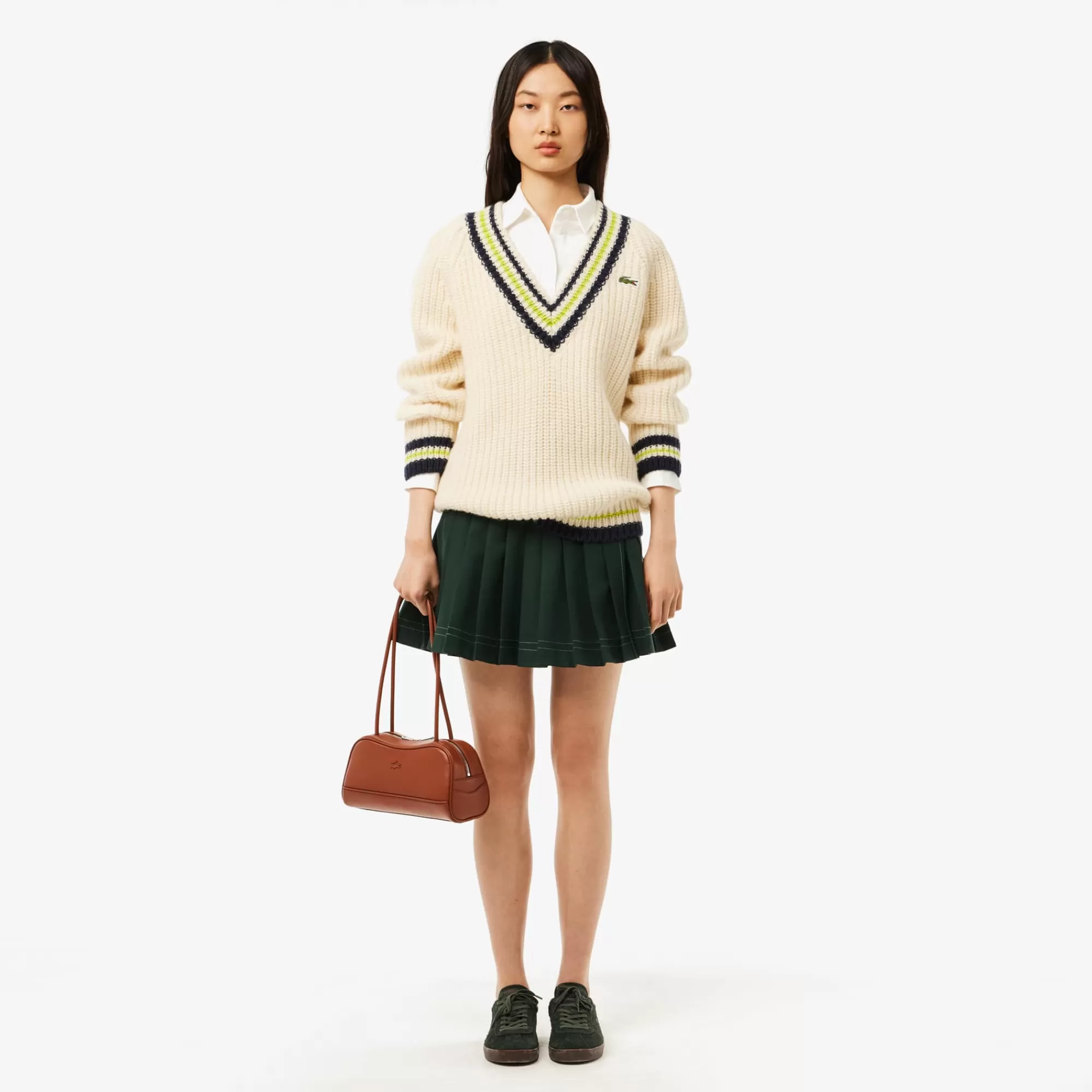 MULHER LACOSTE Camisas & Tops^Camisa Piqué com Bolso Slim Fit