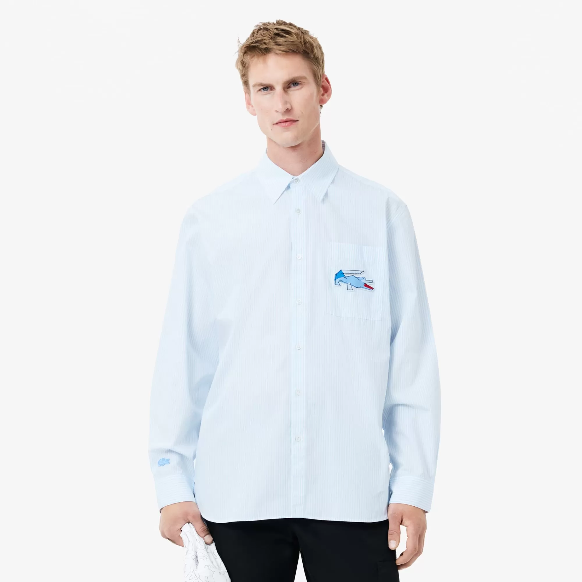 LACOSTE Camisas^Camisa Relaxed Fit com Emblema de Crocodilo