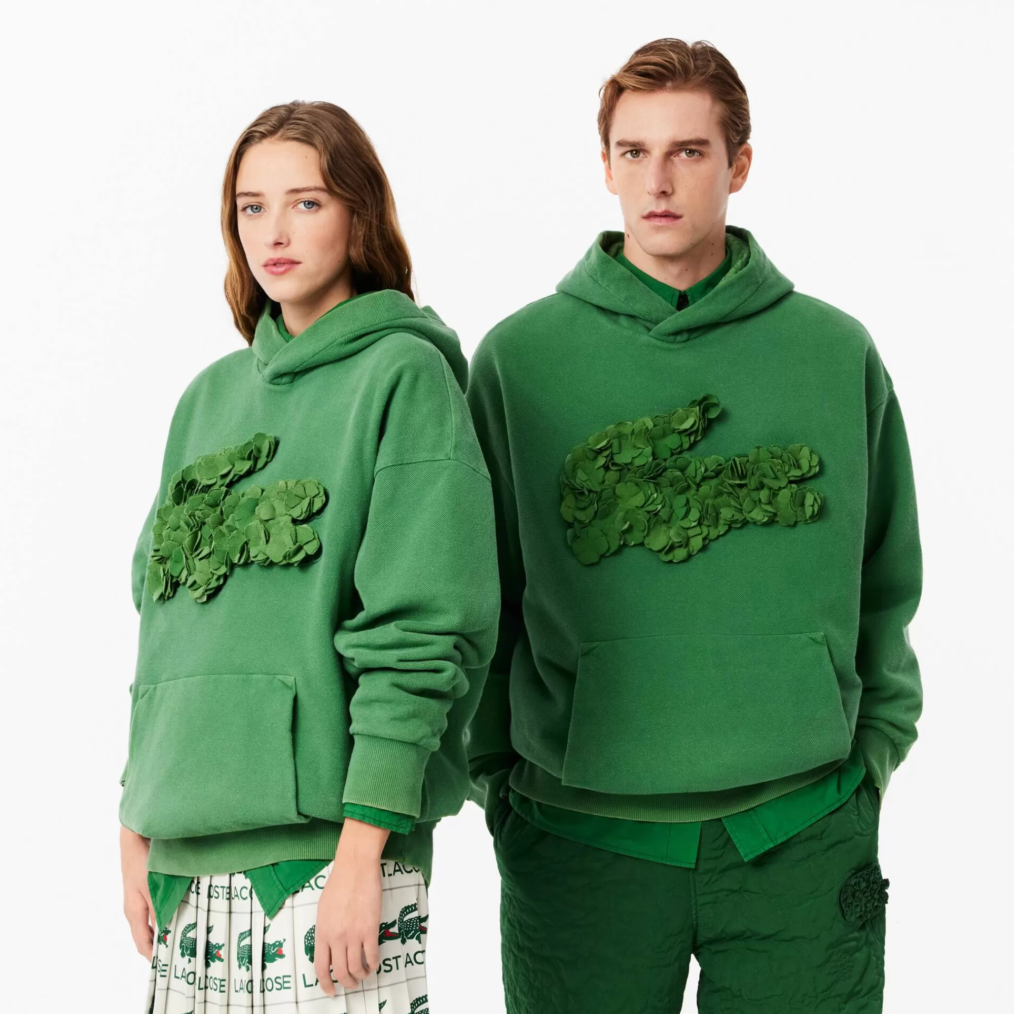 MULHER LACOSTE Sweatshirts | Sweatshirt^Camisola com Capuz Coleção Embroidery