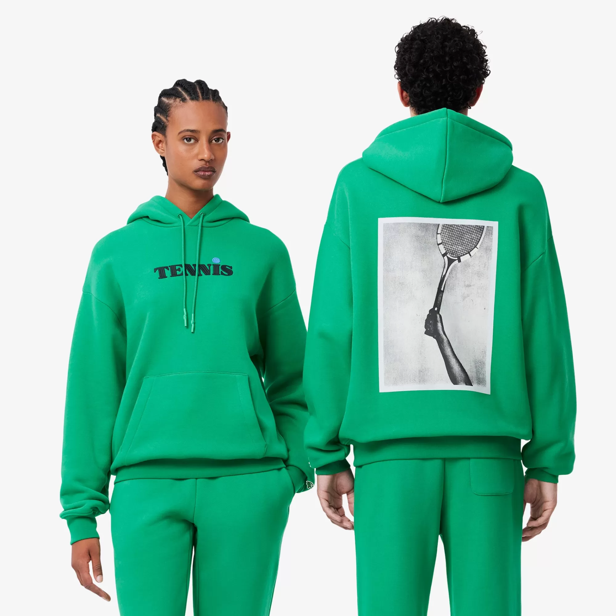 MULHER LACOSTE Sweatshirts | Sweatshirt^Camisola com Capuz Loose Fit FW24 Runway