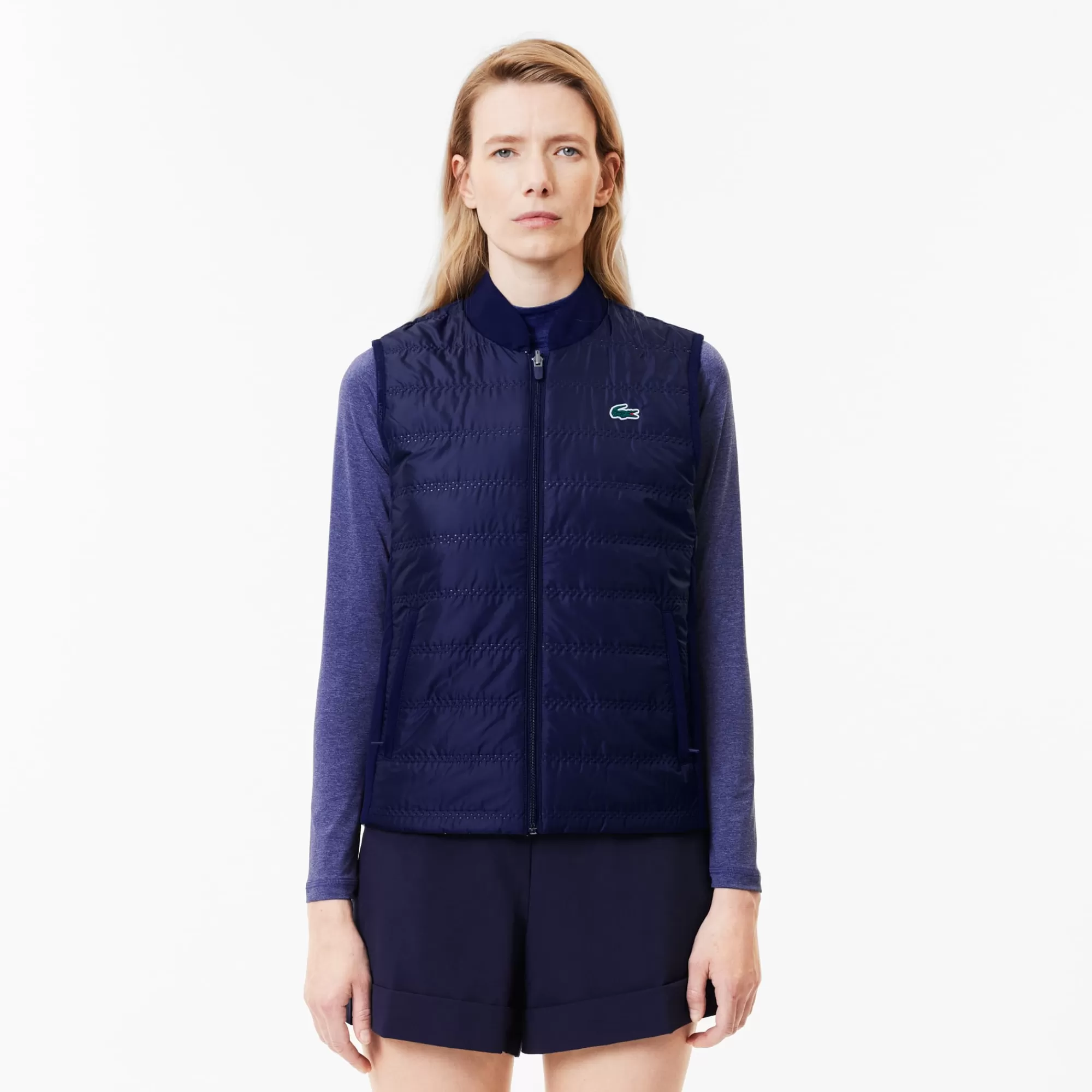 MULHER LACOSTE Roupa Deportiva Mulher | Blusões & Casacos^Colete de Golf Reversível