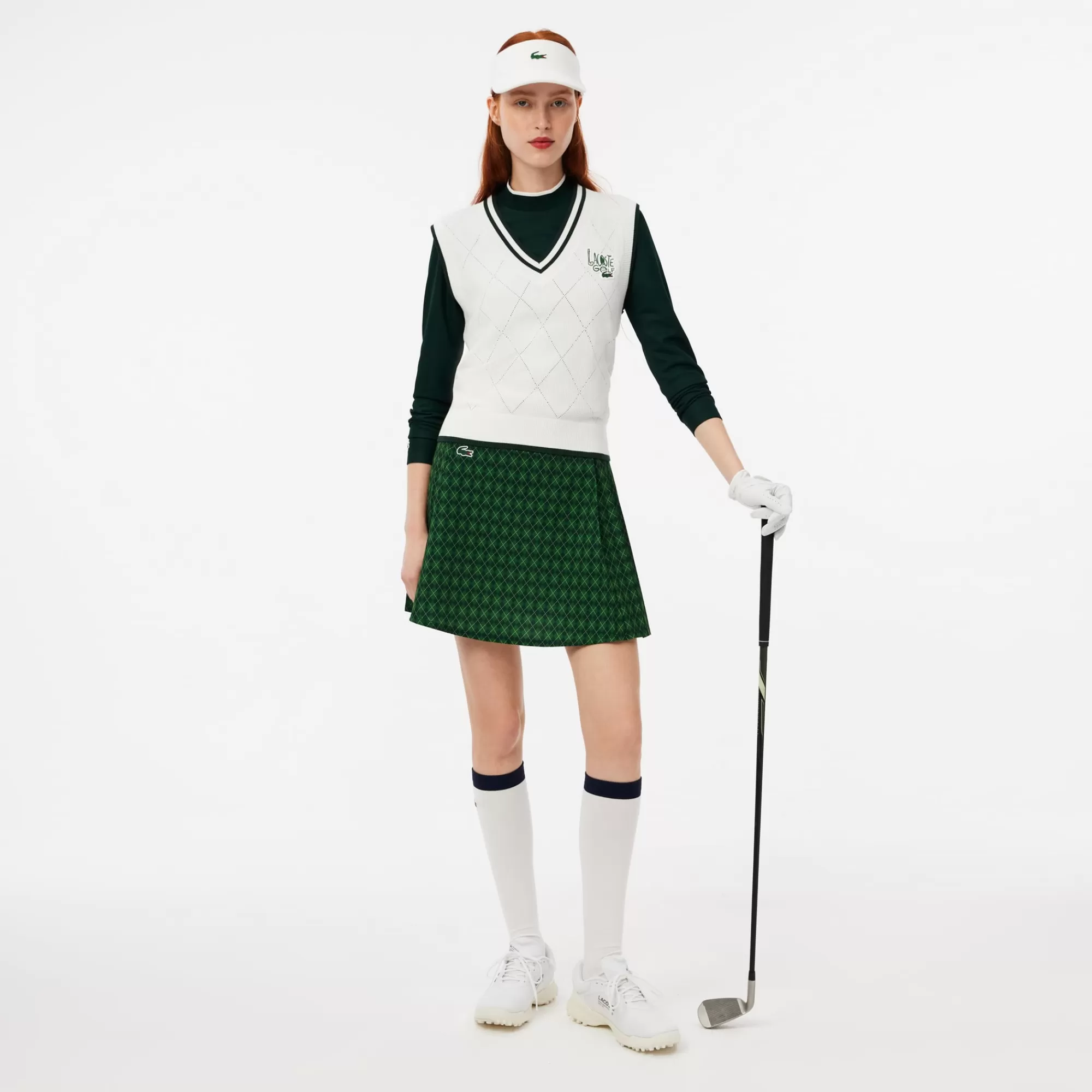 MULHER LACOSTE Golfe | Roupa Deportiva Mulher^Colete tipo Sweater de Golf Elástico e Respirável