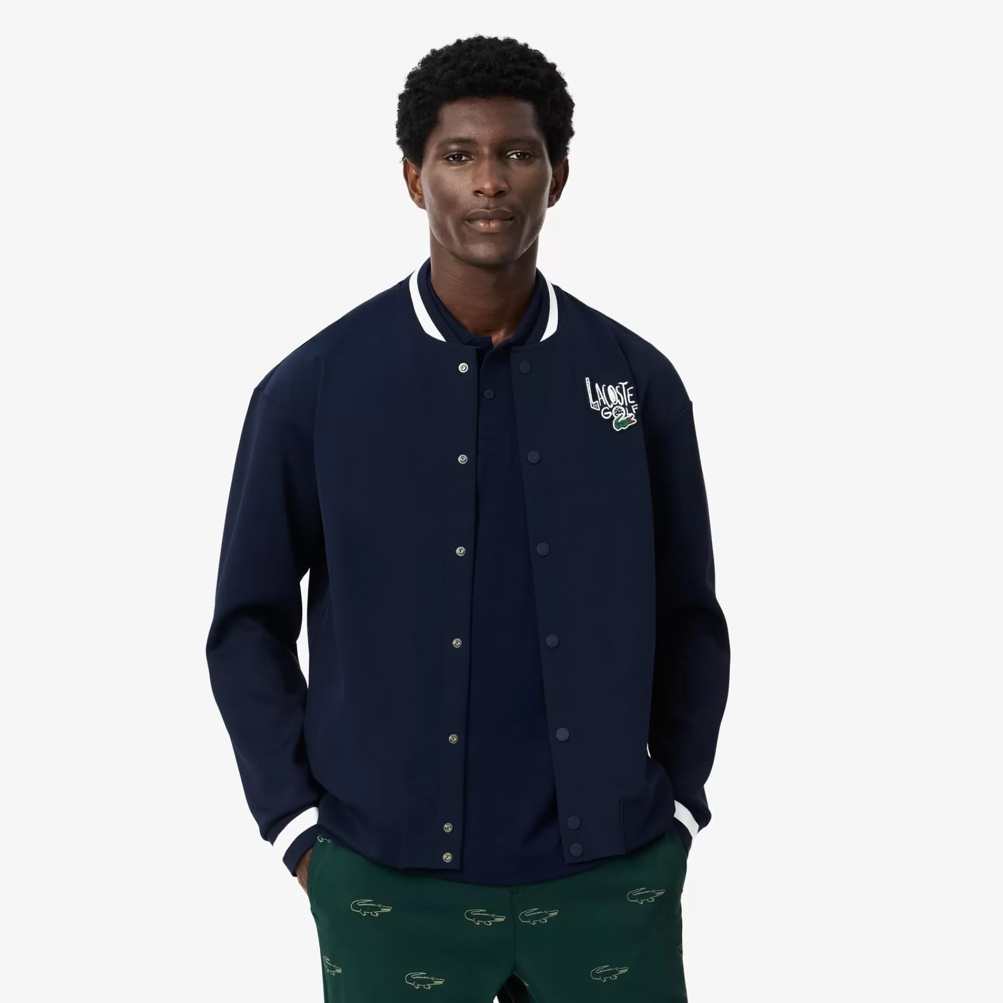 LACOSTE Golfe | Roupa Desportiva^Corta-vento de Golfe Impermeável Varsity