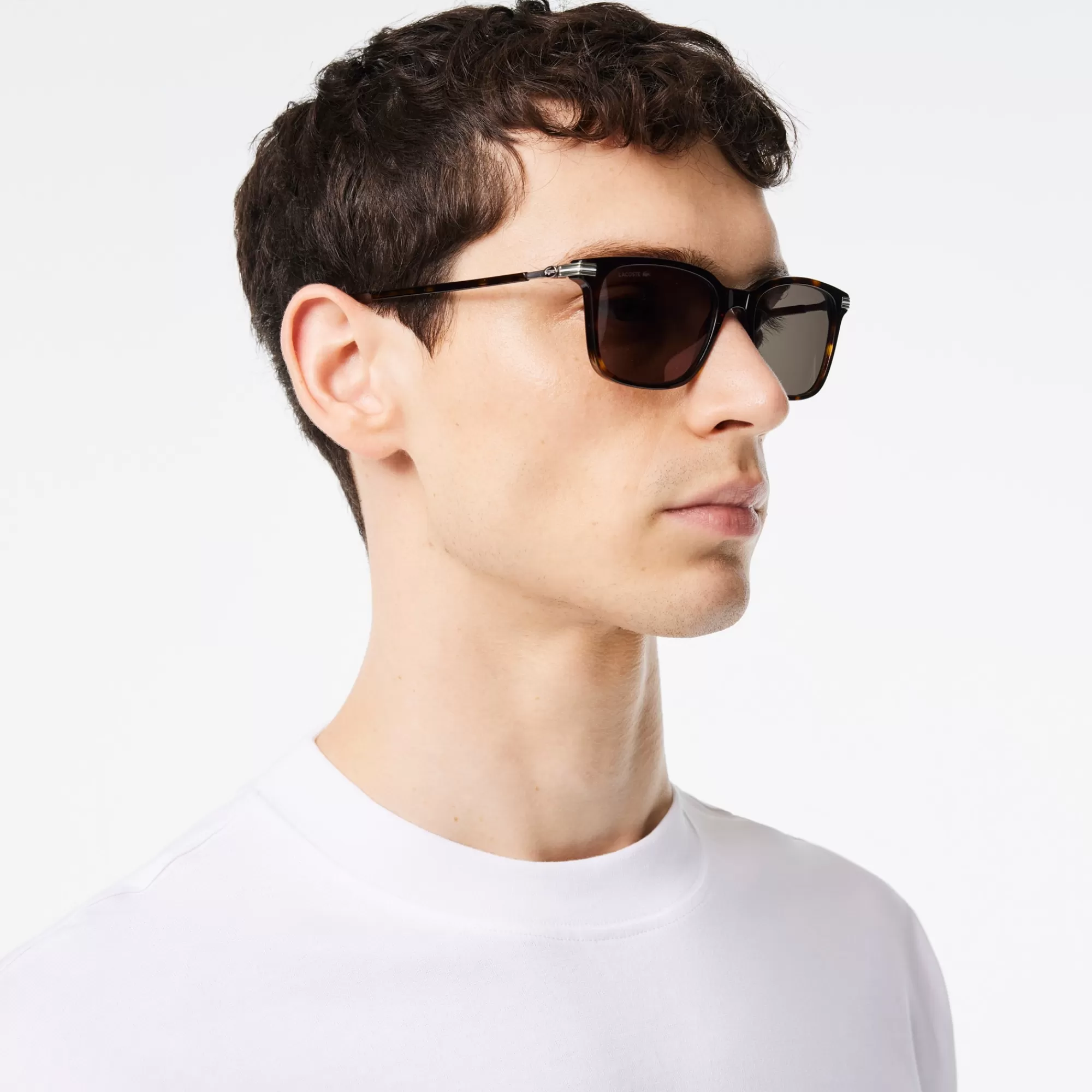 LACOSTE Óculos De Sol^Óculos New Heritage Retangulares de Acetato