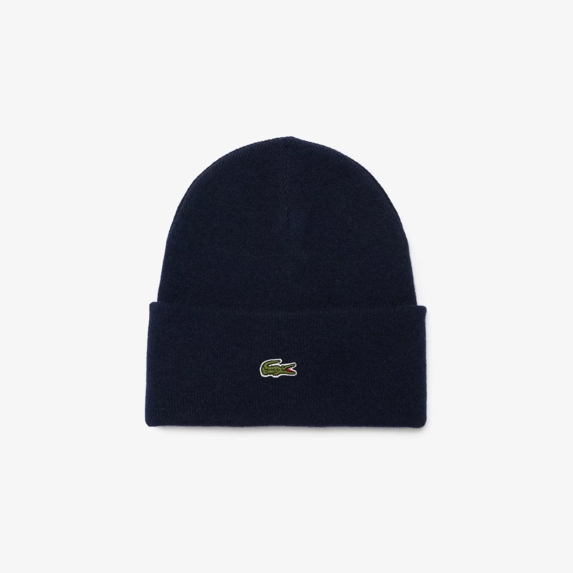 MULHER LACOSTE Luvas & Gorros | Bonés & Chapéus^Gorro de Lã com Dobra