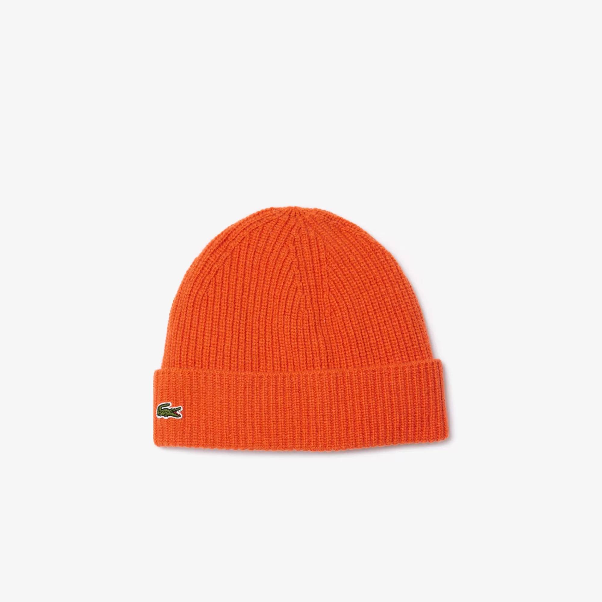 MULHER LACOSTE Luvas & Gorros | Bonés & Chapéus^Gorro em Malha Canelada de Caxemira