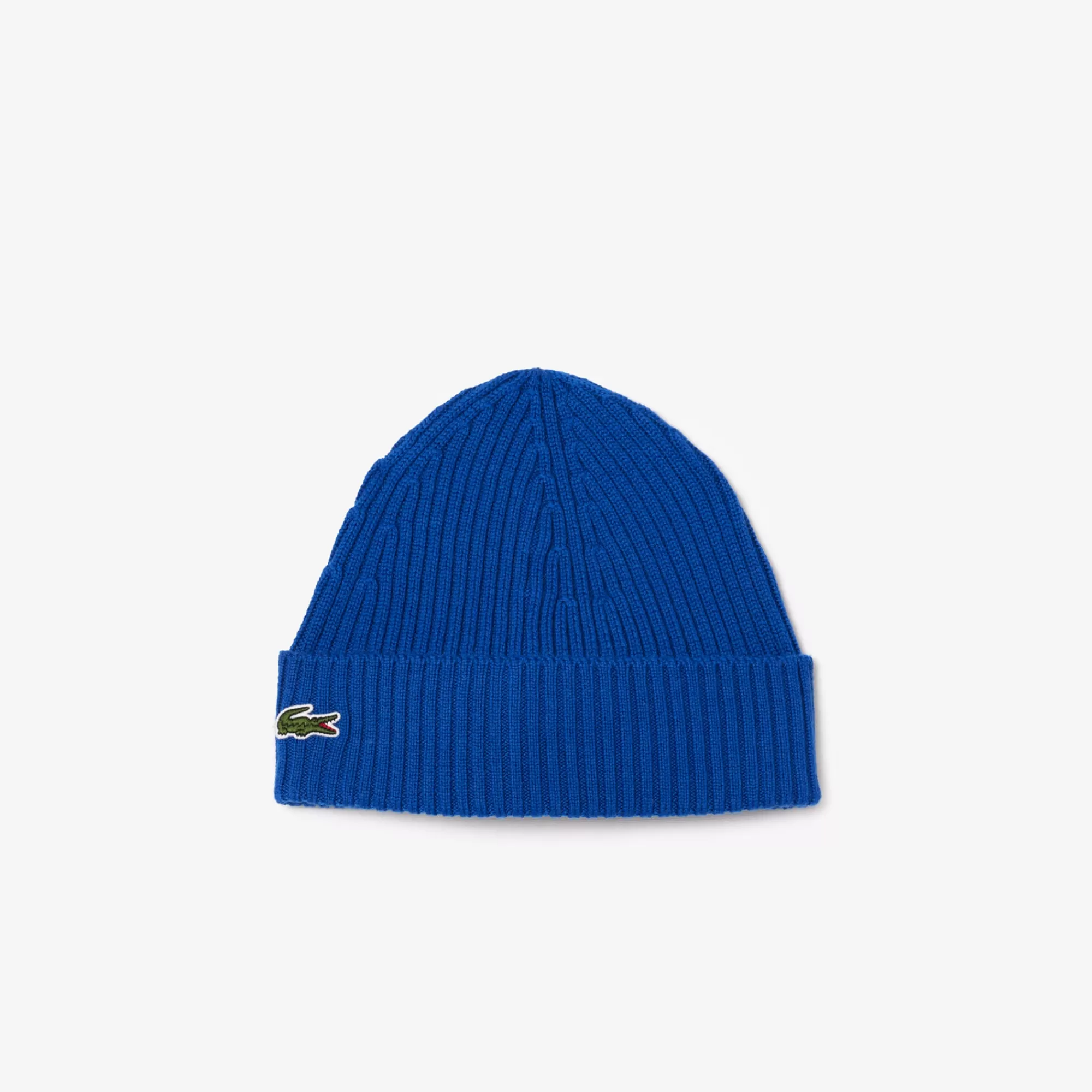 MULHER LACOSTE Luvas & Gorros | Bonés & Chapéus^Gorro em Malha Canelada Escovada de Lã