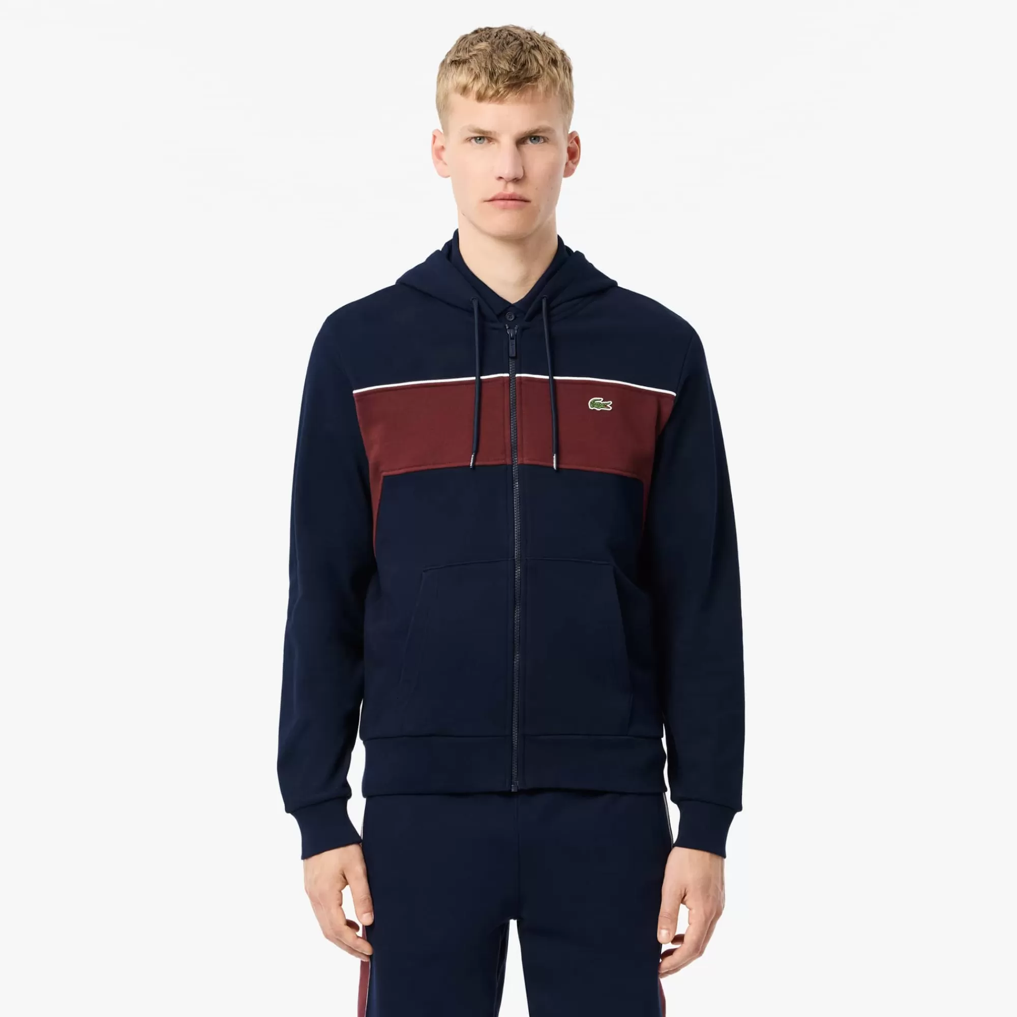 LACOSTE Sweatshirt^Hoodie Colorblock com Fecho