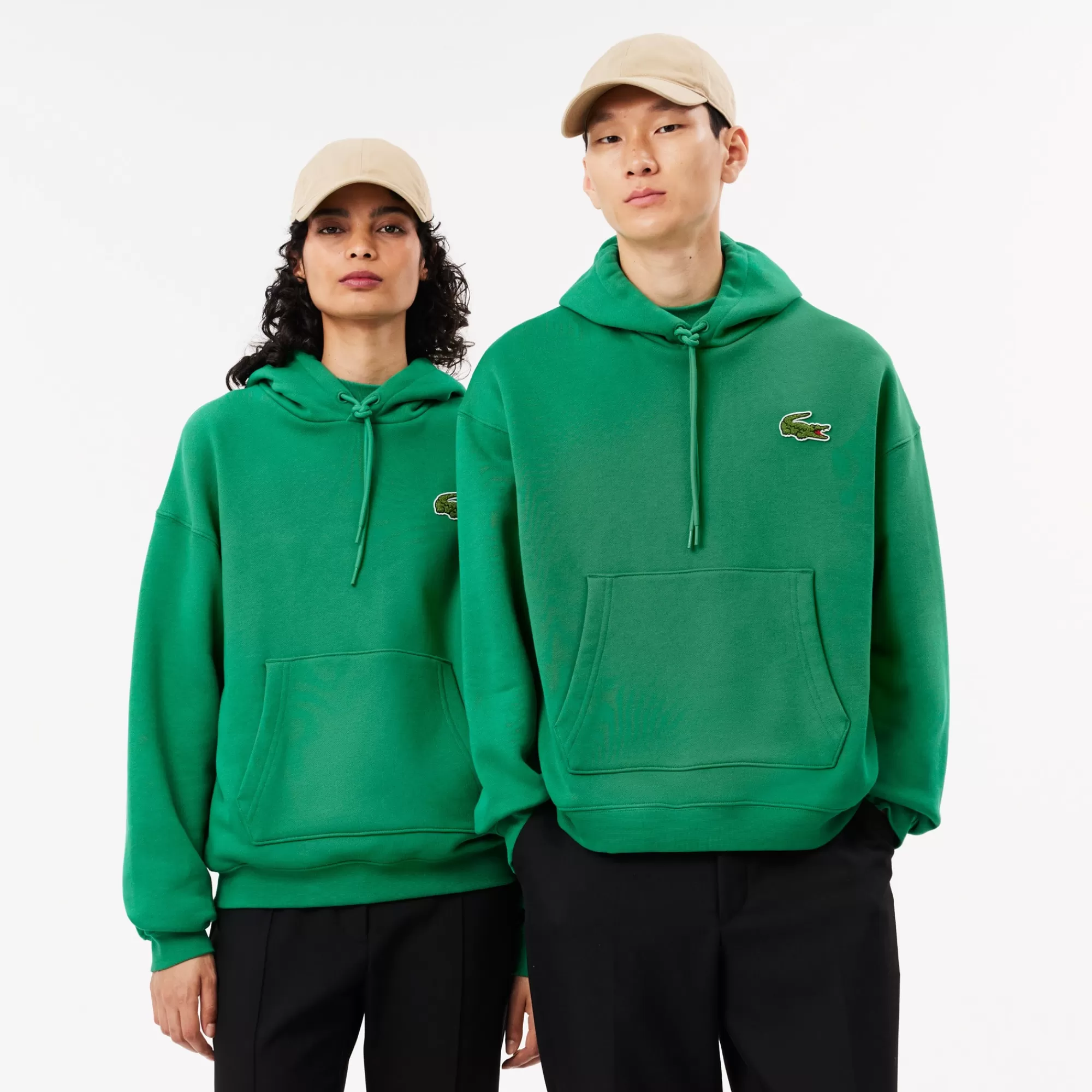 MULHER LACOSTE Sweatshirts | Sweatshirt^Hoodie com Emblema em Contraste Loose Fit