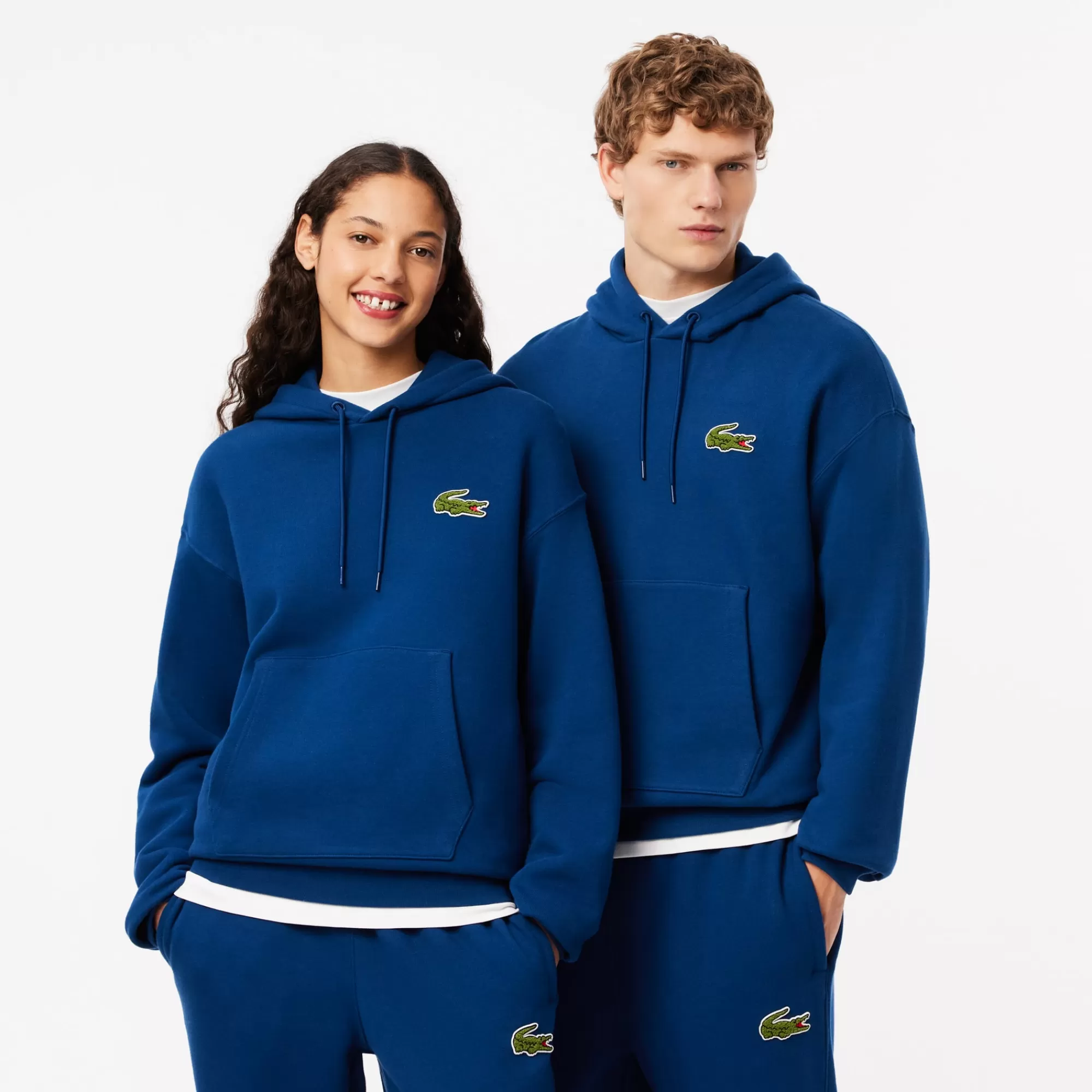 MULHER LACOSTE Sweatshirts | Sweatshirt^Hoodie com Emblema em Contraste Loose Fit