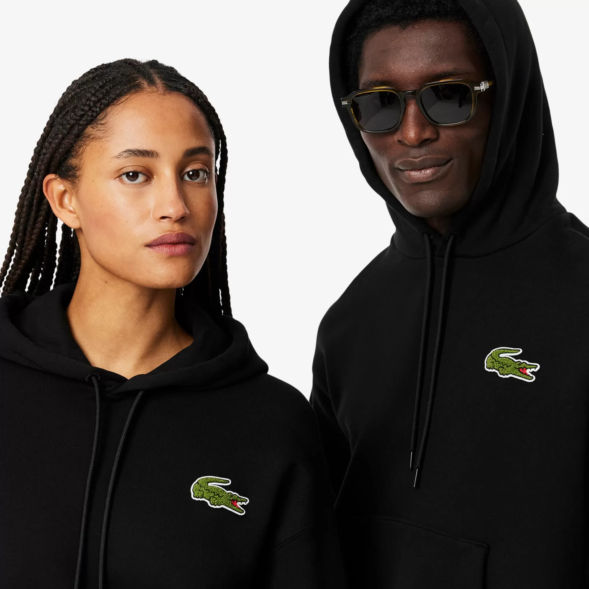 MULHER LACOSTE Sweatshirts | Sweatshirt^Hoodie com Emblema em Contraste Loose Fit