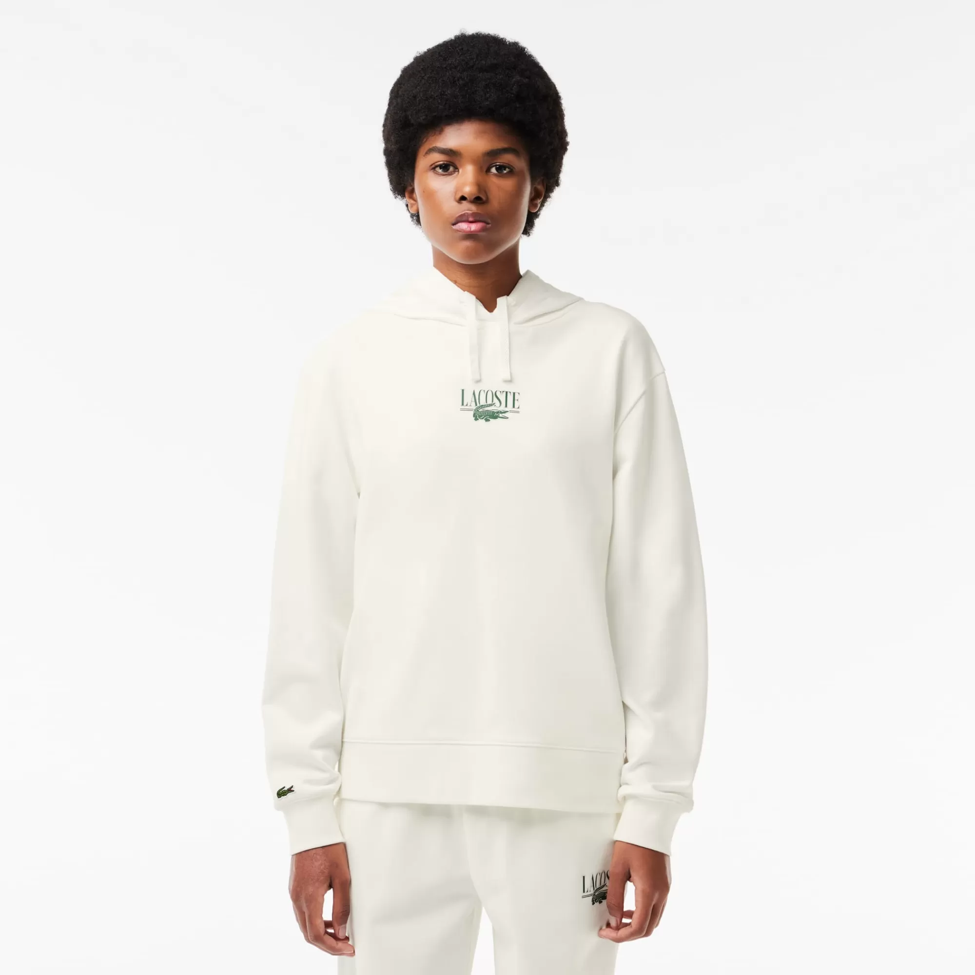 MULHER LACOSTE Fatos De Treino | Sweatshirts^Hoodie de Felpa Relaxed Fit