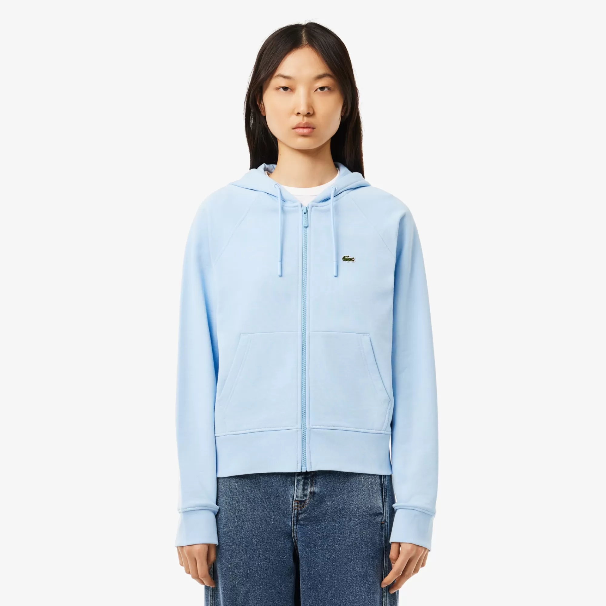 MULHER LACOSTE Sweatshirts^Hoodie em Felpa com Capuz