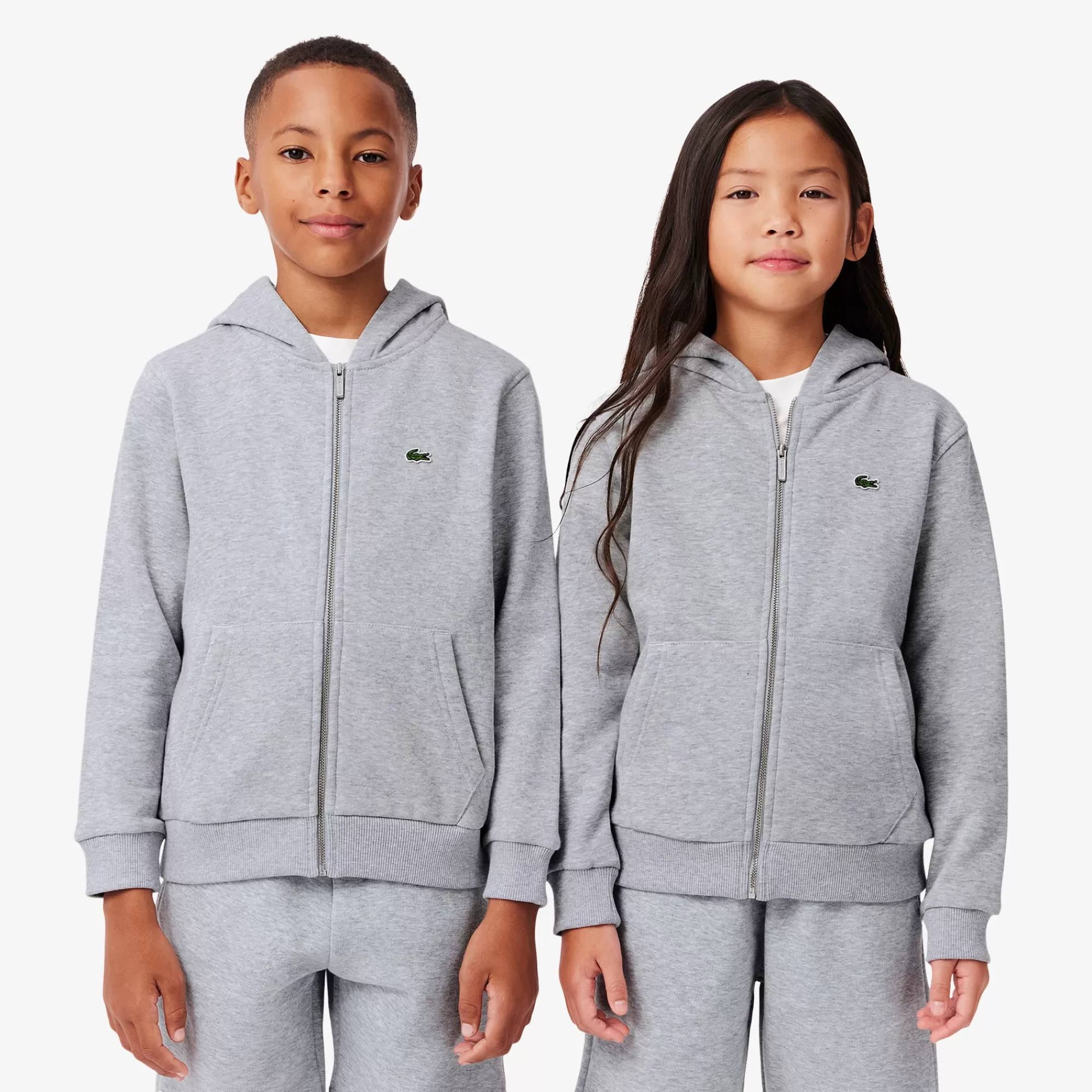 Crianças LACOSTE Moda Menina | Moda Menino^Hoodie em Felpa com Capuz