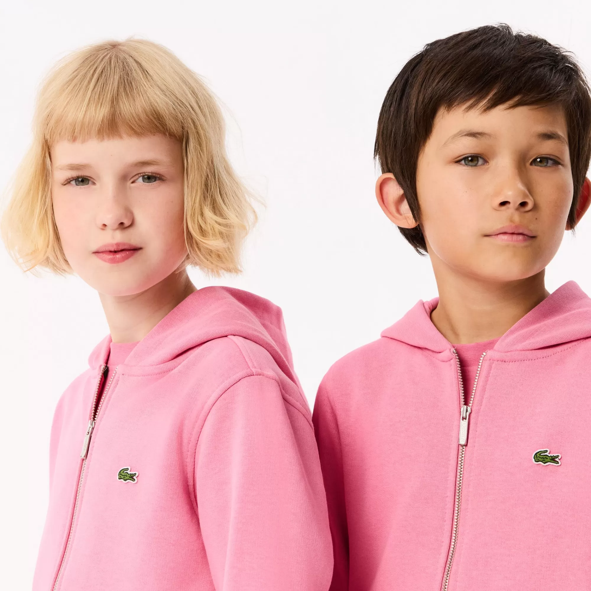 Crianças LACOSTE Moda Menina | Moda Menino^Hoodie em Felpa com Capuz