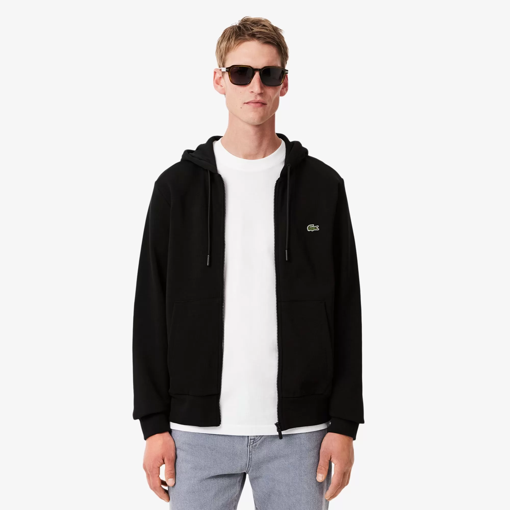 LACOSTE Sweatshirt^Hoodie em Felpa com Fecho