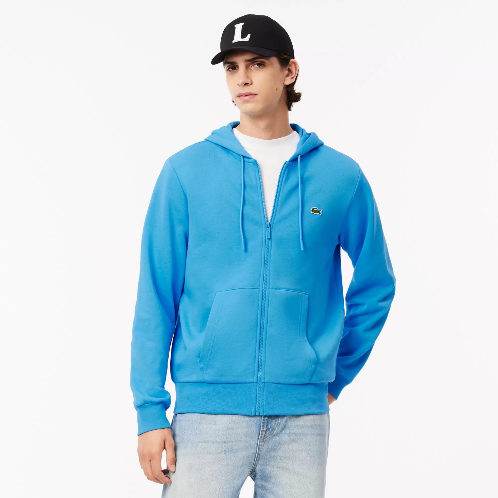 LACOSTE Sweatshirt^Hoodie em Felpa com Fecho