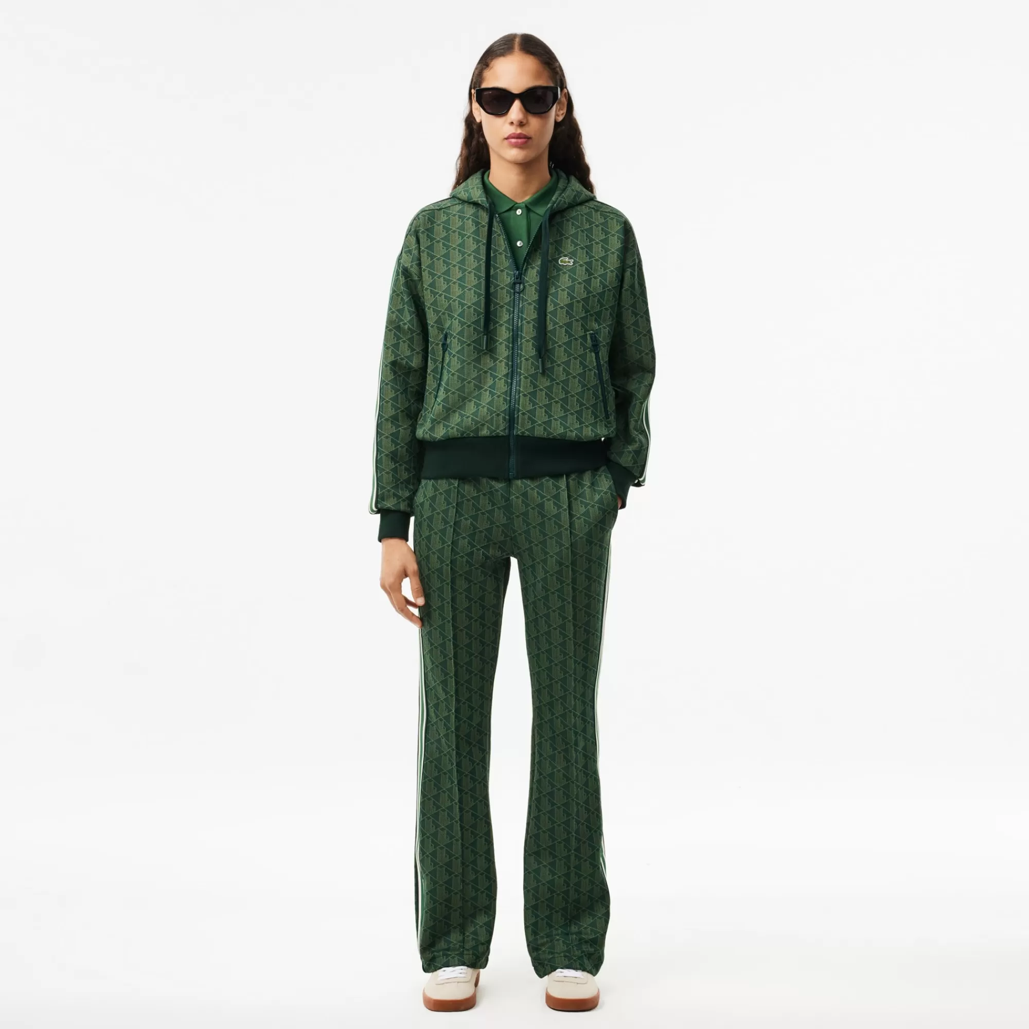 MULHER LACOSTE Sweatshirts^Hoodie em Jacquard com Monograma