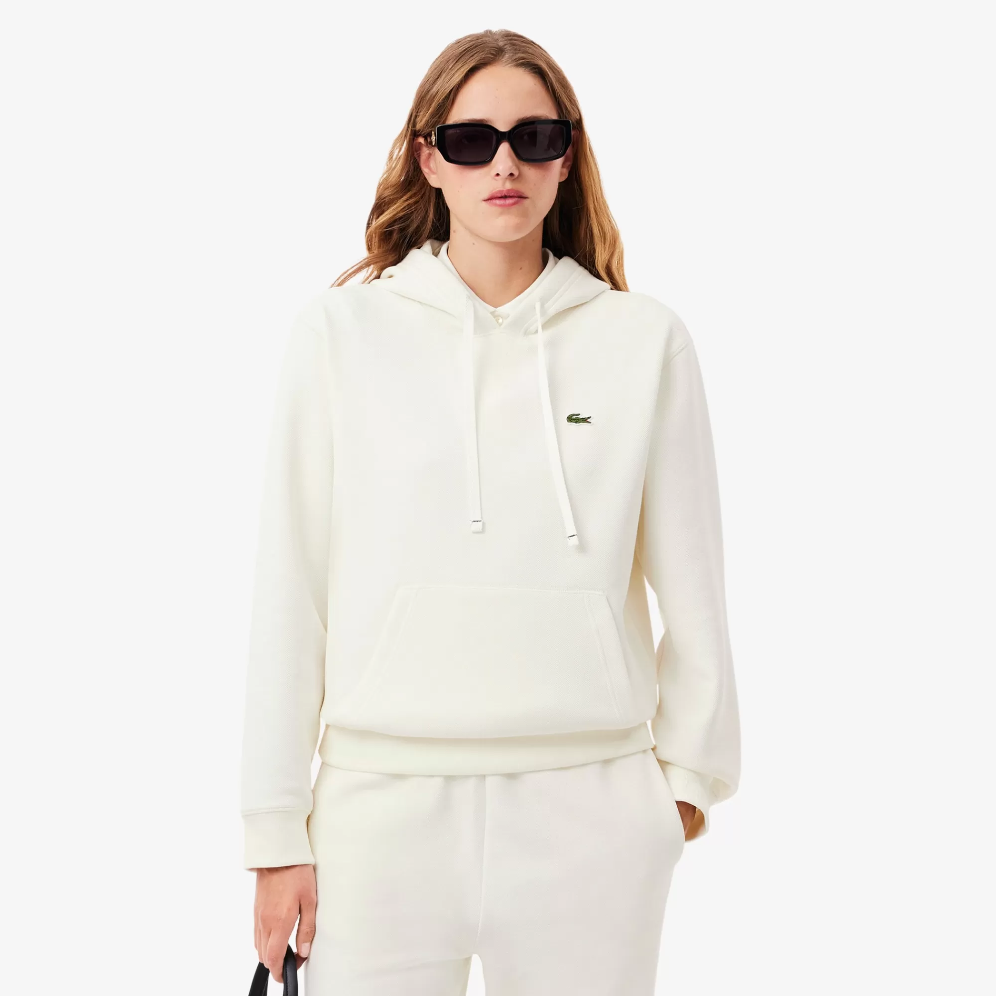 MULHER LACOSTE Sweatshirts^Hoodie Piqué Relaxed Fit