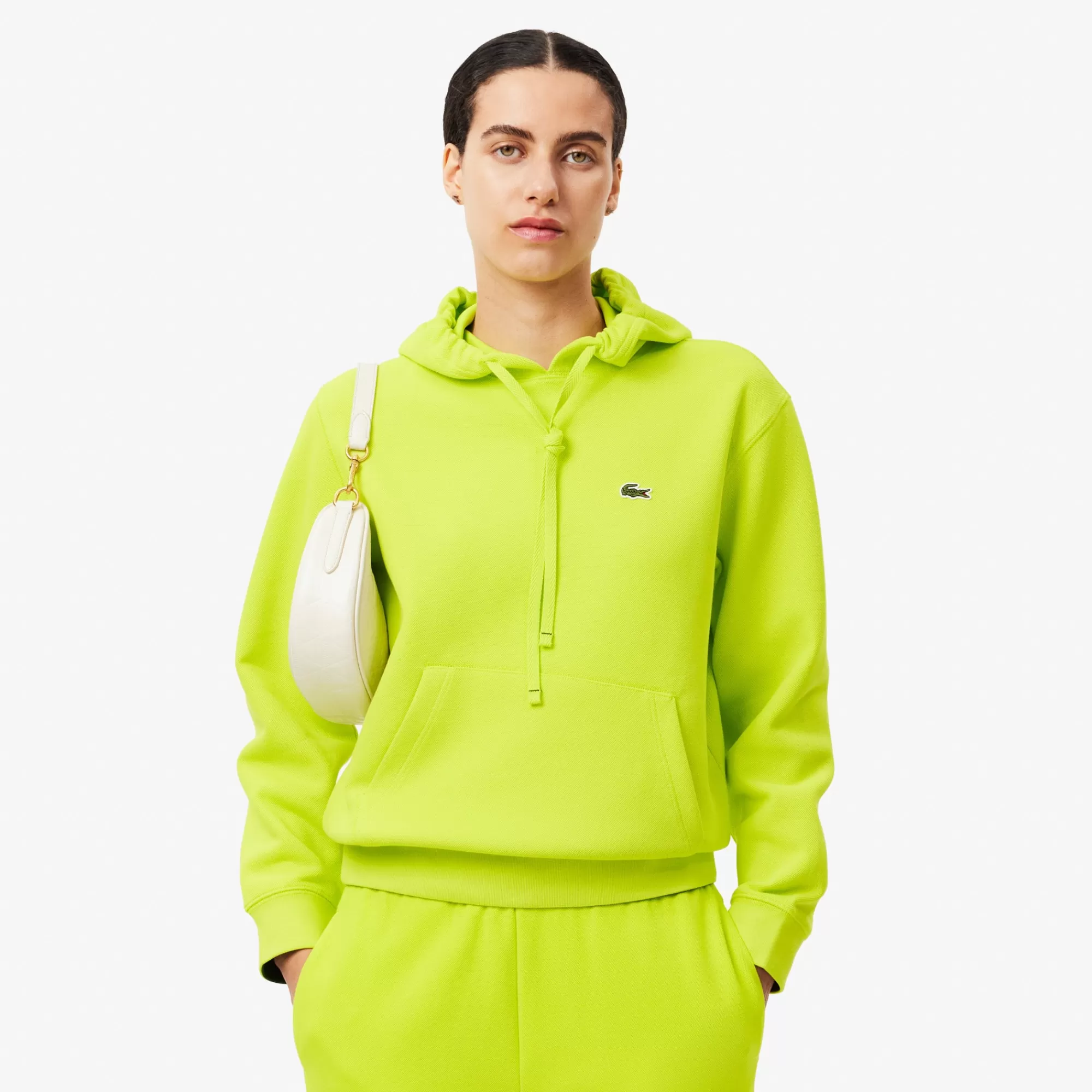 MULHER LACOSTE Sweatshirts^Hoodie Piqué Relaxed Fit