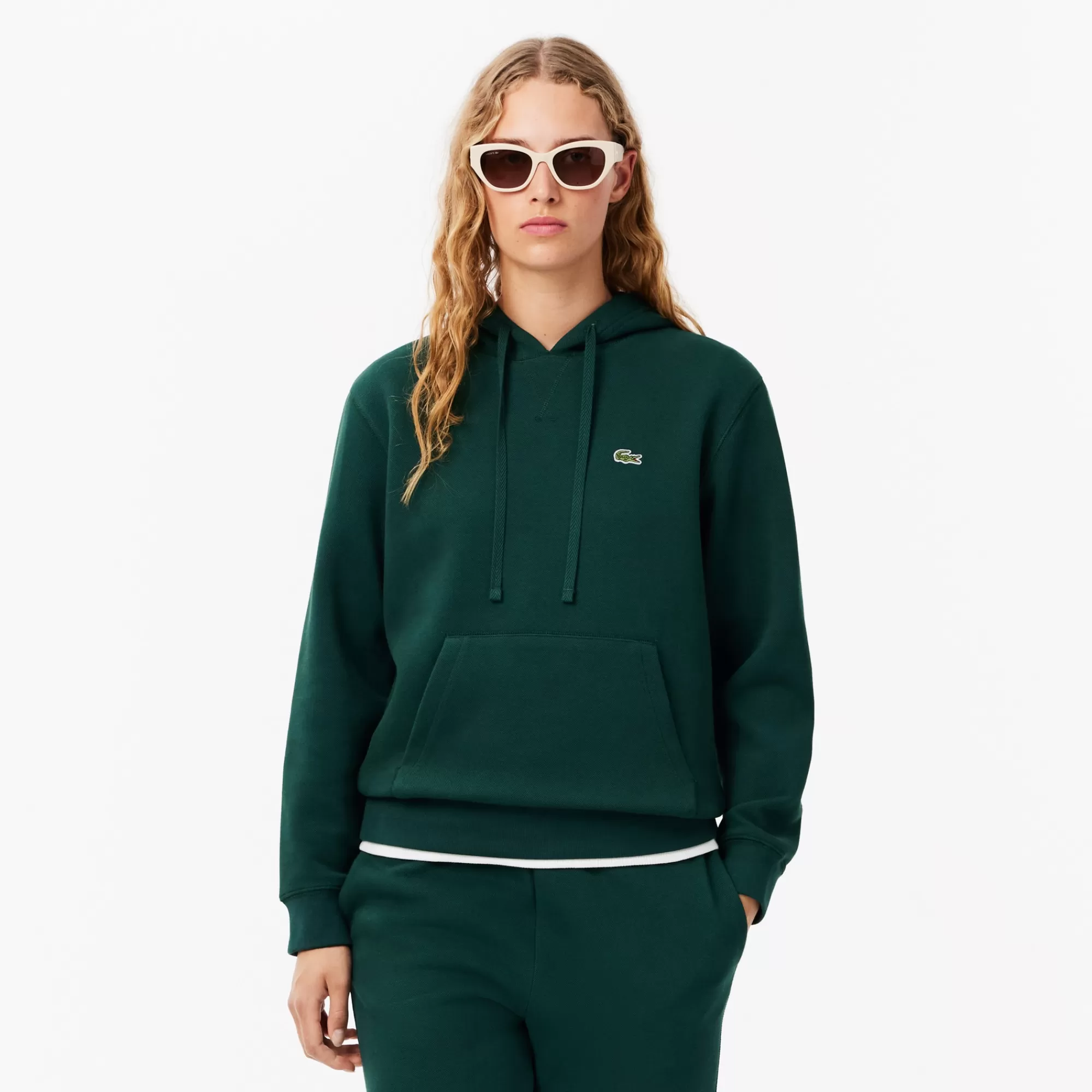 MULHER LACOSTE Sweatshirts^Hoodie Piqué Relaxed Fit