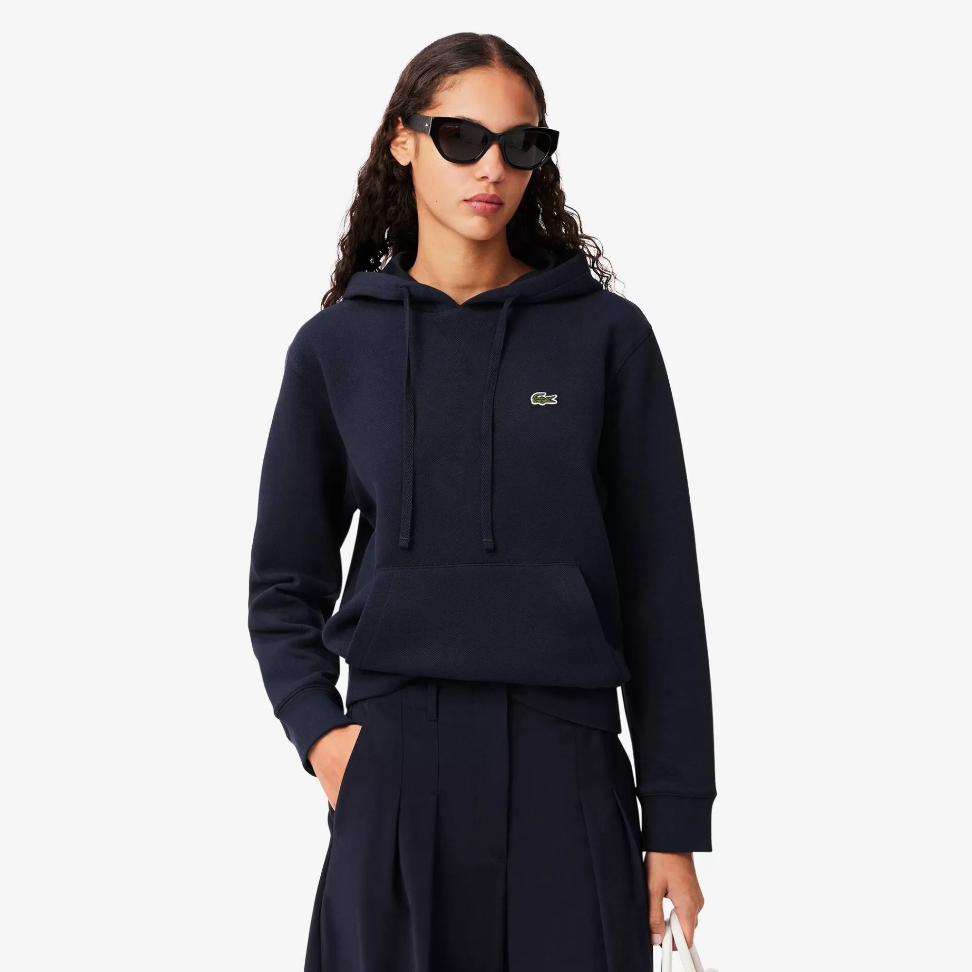 MULHER LACOSTE Sweatshirts^Hoodie Piqué Relaxed Fit