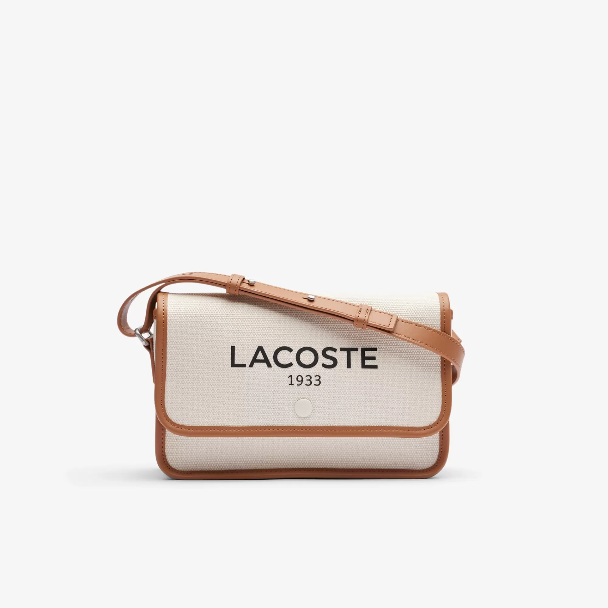 MULHER LACOSTE Cross Body | Malas^Mala Heritage em Tela com Fecho de Aba