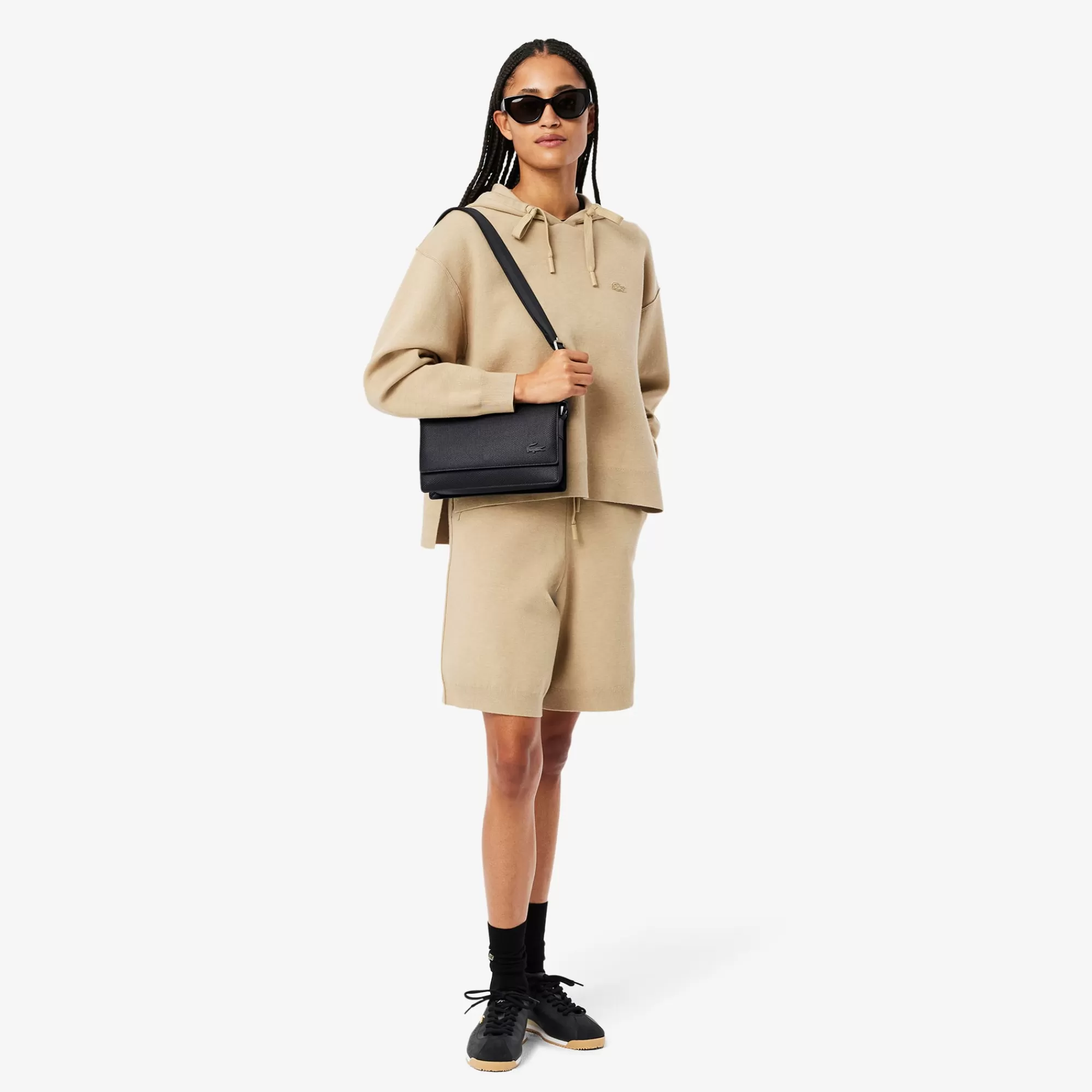 MULHER LACOSTE Cross Body | Malas^Mala Reporter de Pele Chantaco com Fecho de Aba
