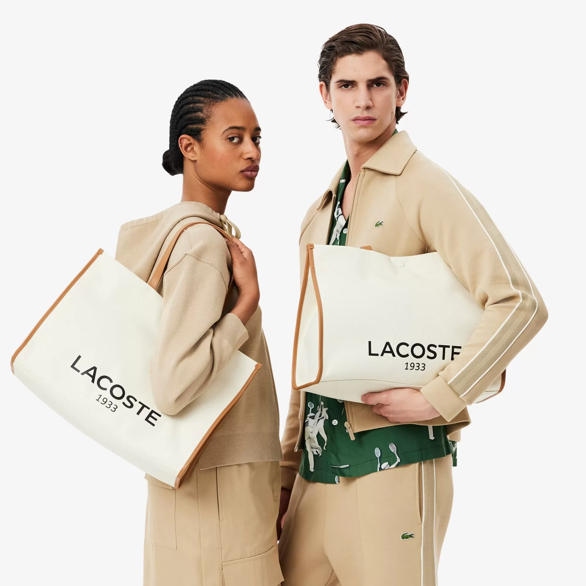 MULHER LACOSTE Malas | Malas^Mala Tote Heritage Grande em Tela