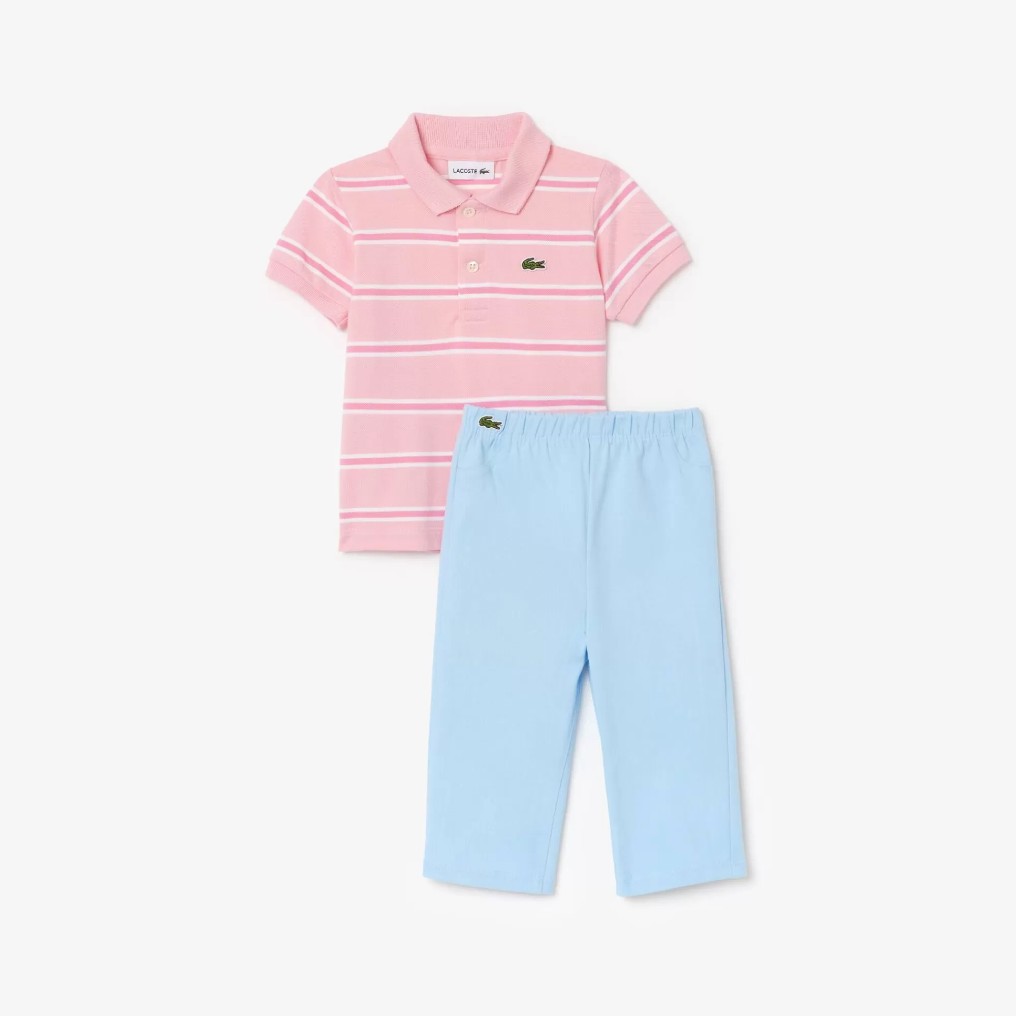 Crianças LACOSTE Acessorios | Acessorios^Mini Conjunto de Oferta com Pijama em Piqué