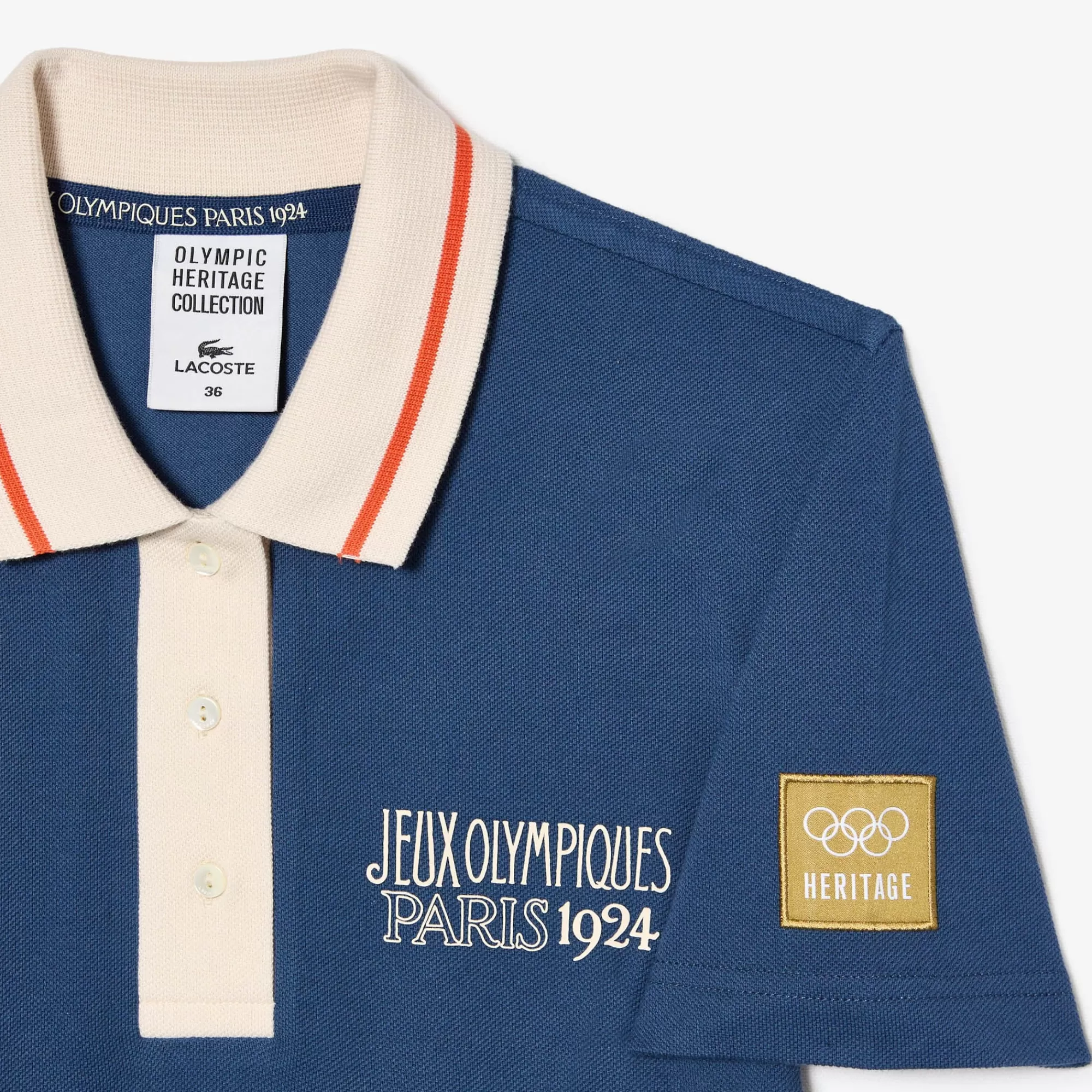 MULHER LACOSTE Roupa Deportiva Mulher | Polos^1924 Olympics Heritage Edition Polo em piqué desportivo